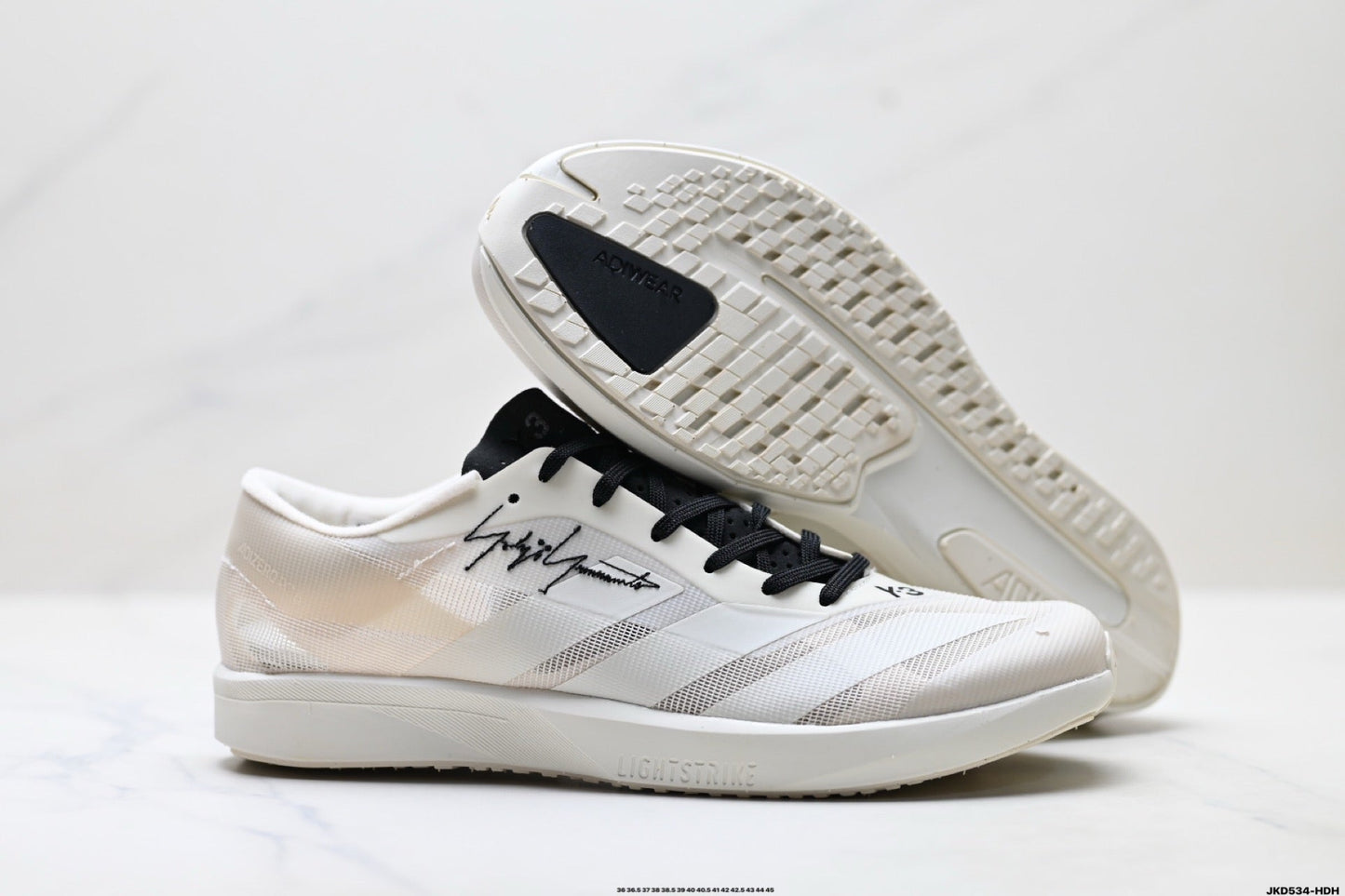 Adidas K81801550 Unisex Running Shoes #5 - White/Black - image 4