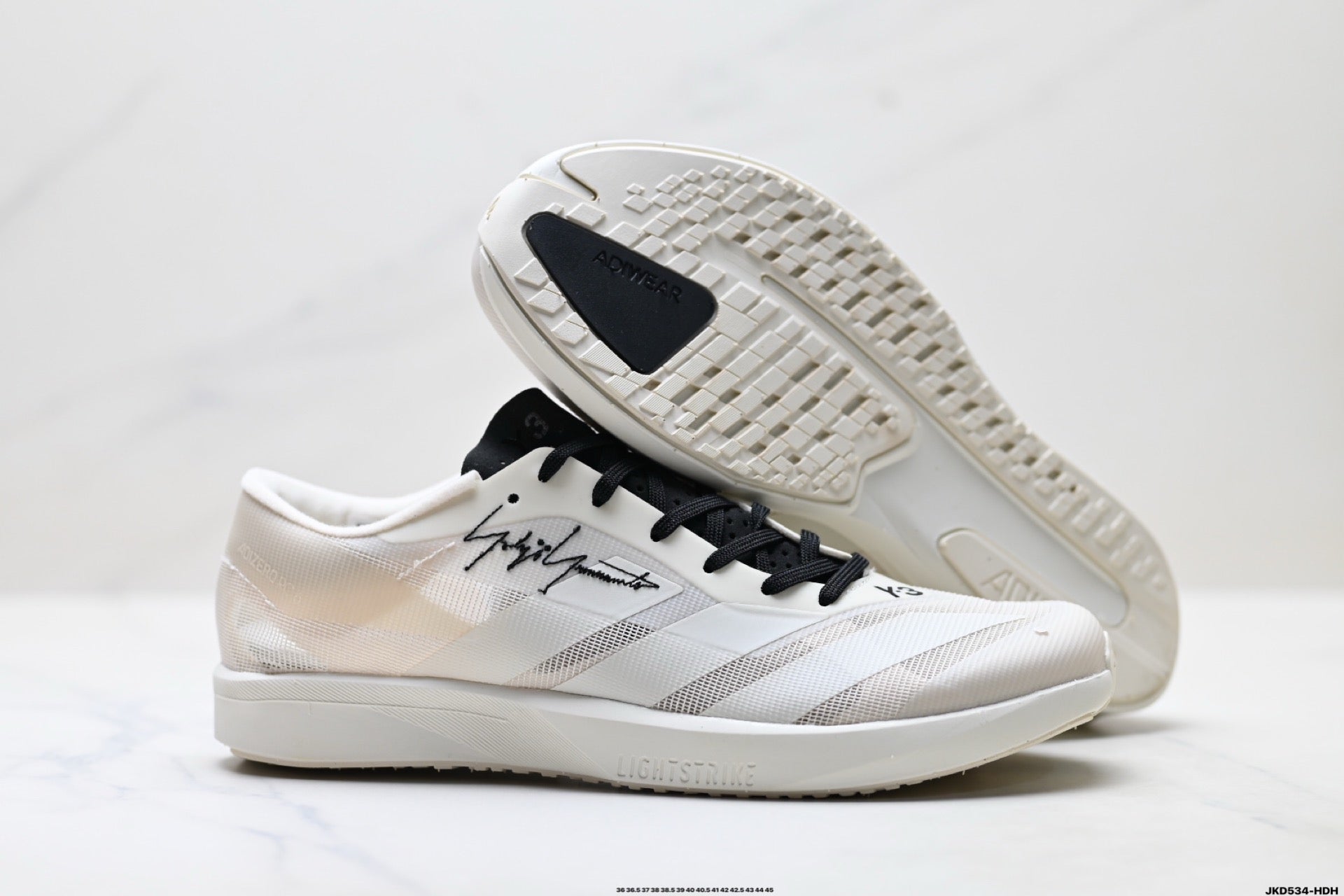 Adidas K81801550 Unisex Running Shoes #5 - White/Black - image 4