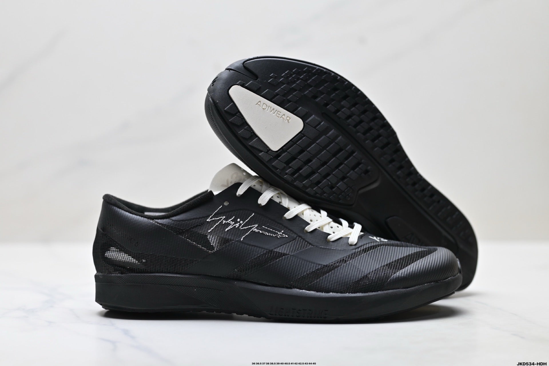 Adidas K81801550 Unisex Running Shoes #5 - Black/White - image 9