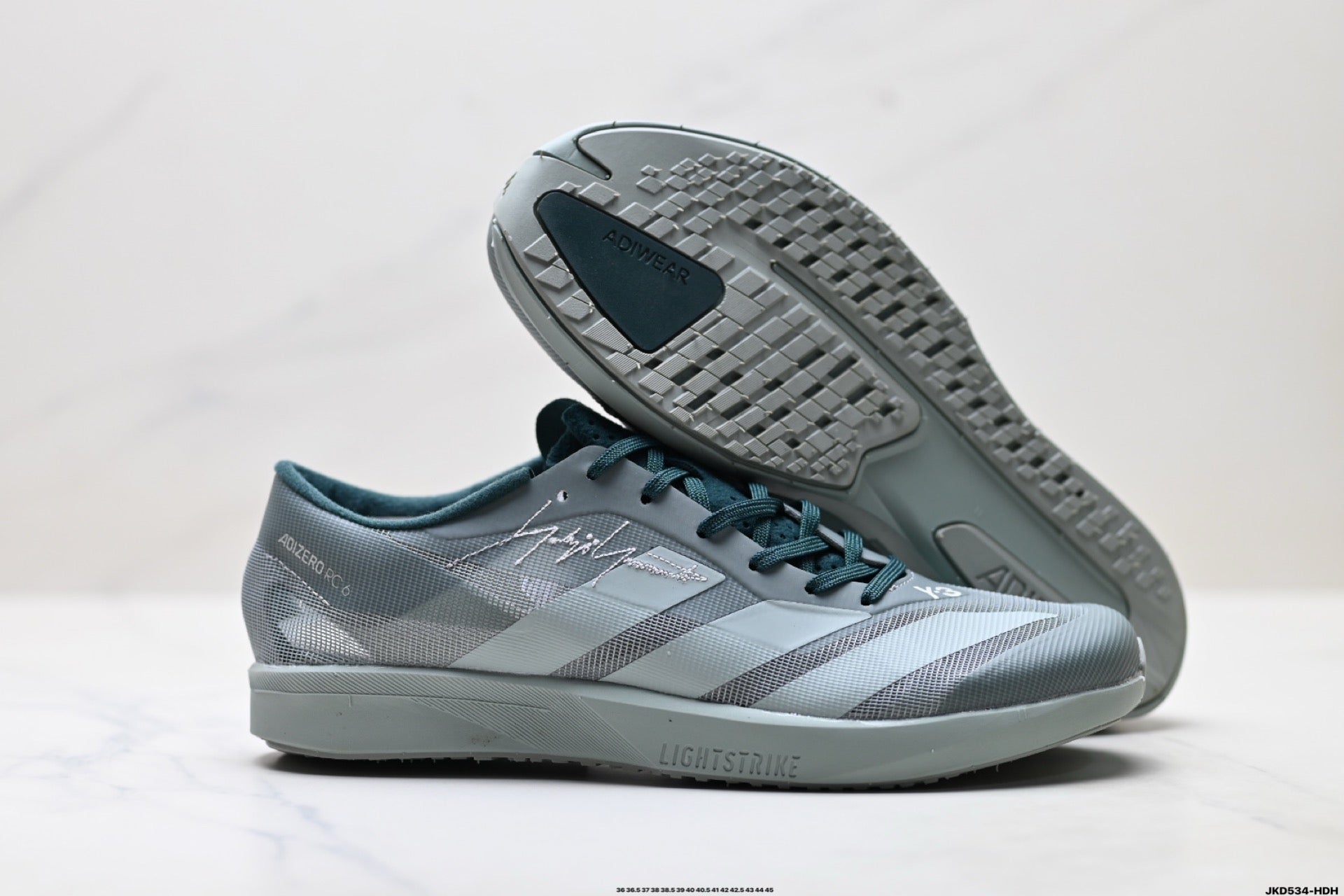 Adidas K81801550 Unisex Running Shoes #5 - Grey/Teal - image 14