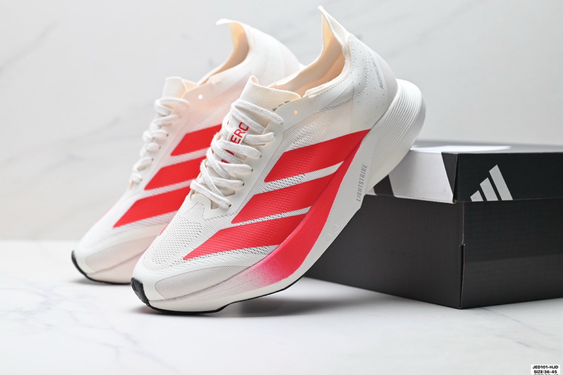 Adidas K81801550 Unisex Running Shoes #4 - White/Red