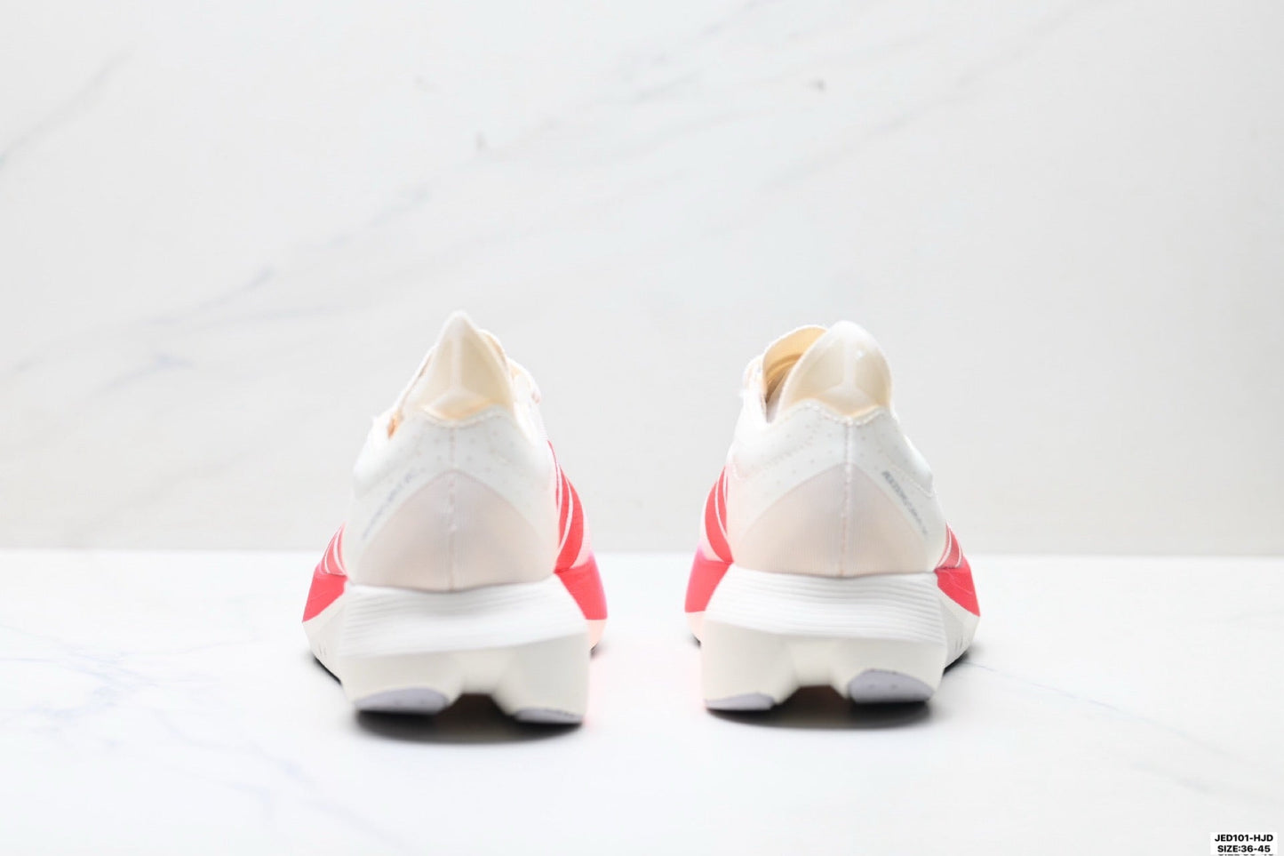 Adidas K81801550 Unisex Running Shoes #4 - White/Red - image 3