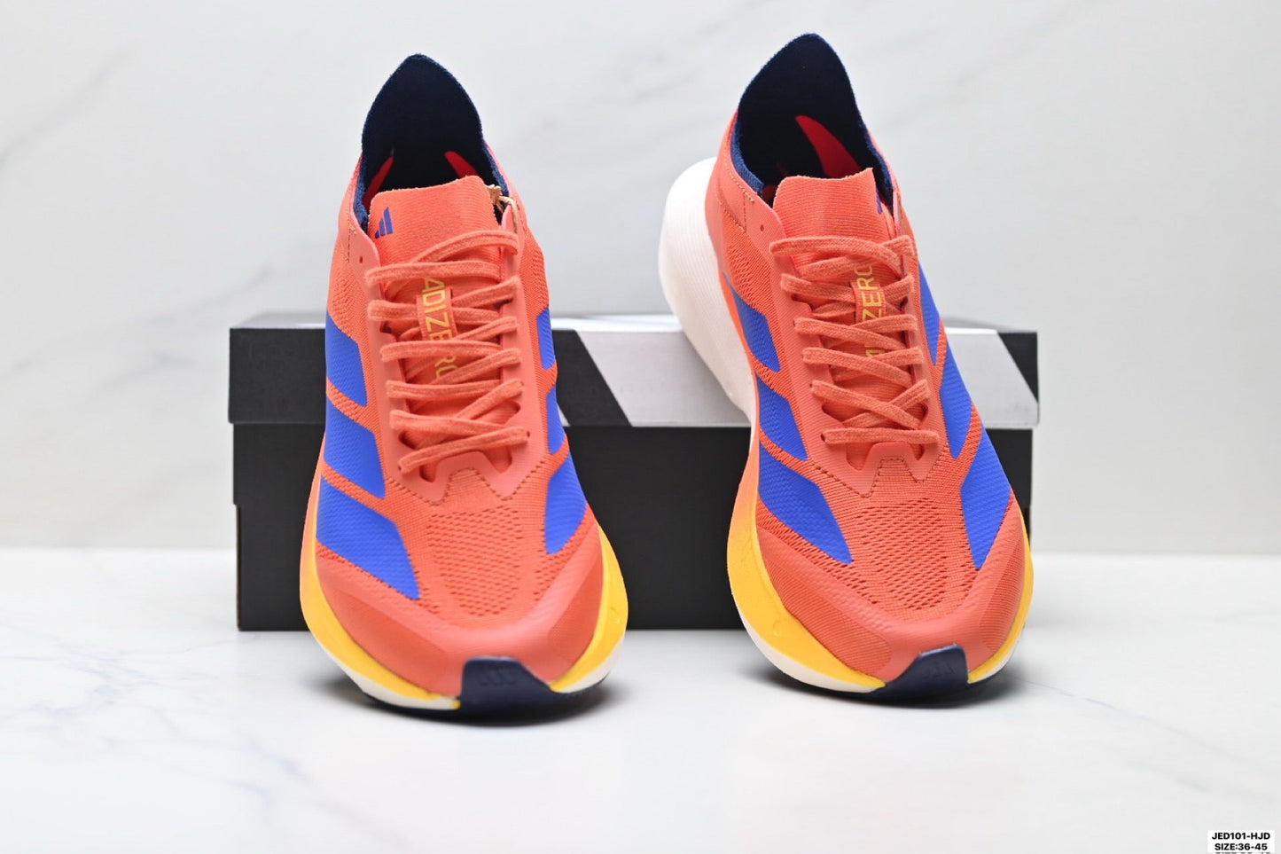 Adidas K81801550 Unisex Running Shoes #4 - Orange/Blue - image 17