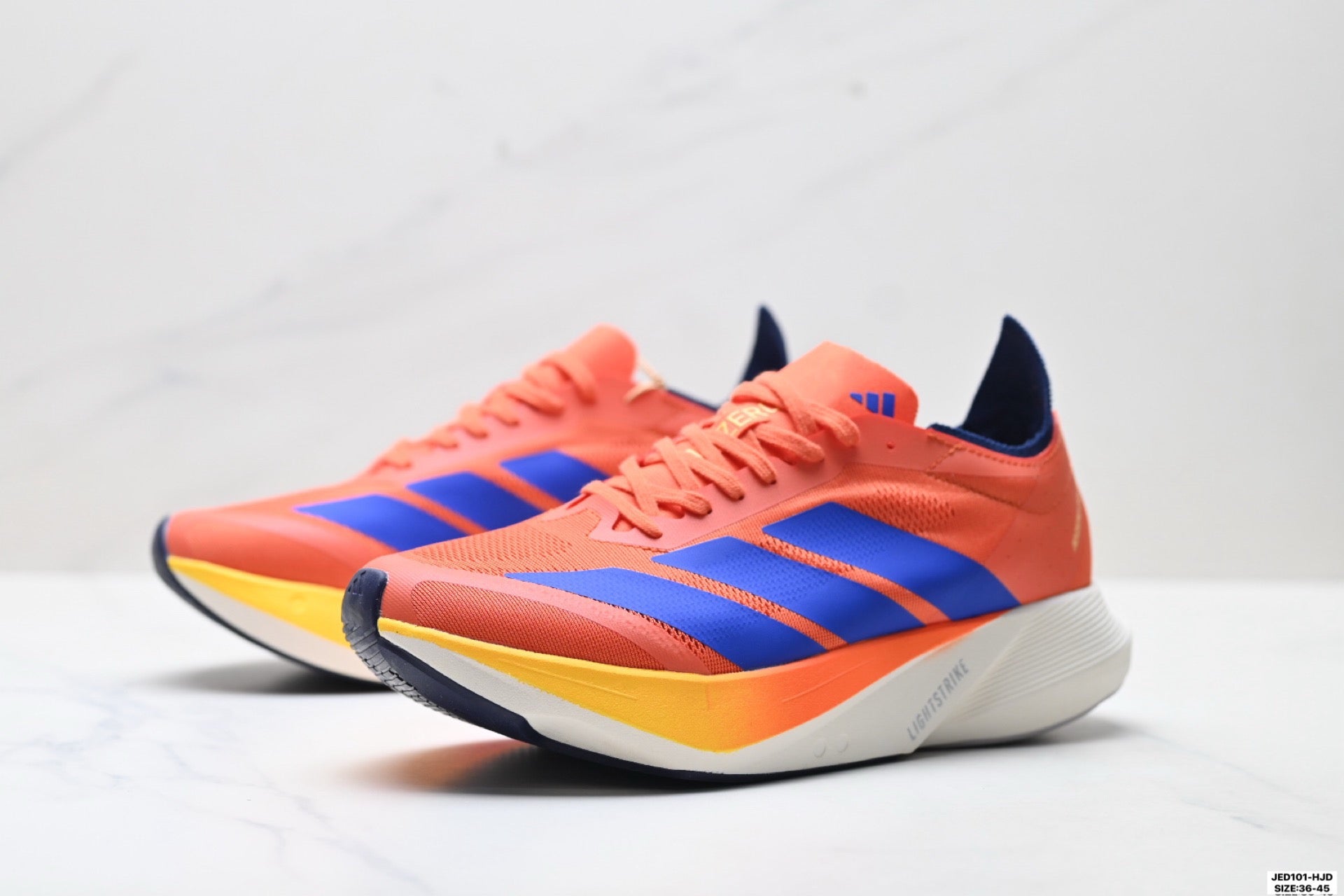 Adidas K81801550 Unisex Running Shoes #4 - Orange/Blue - image 20
