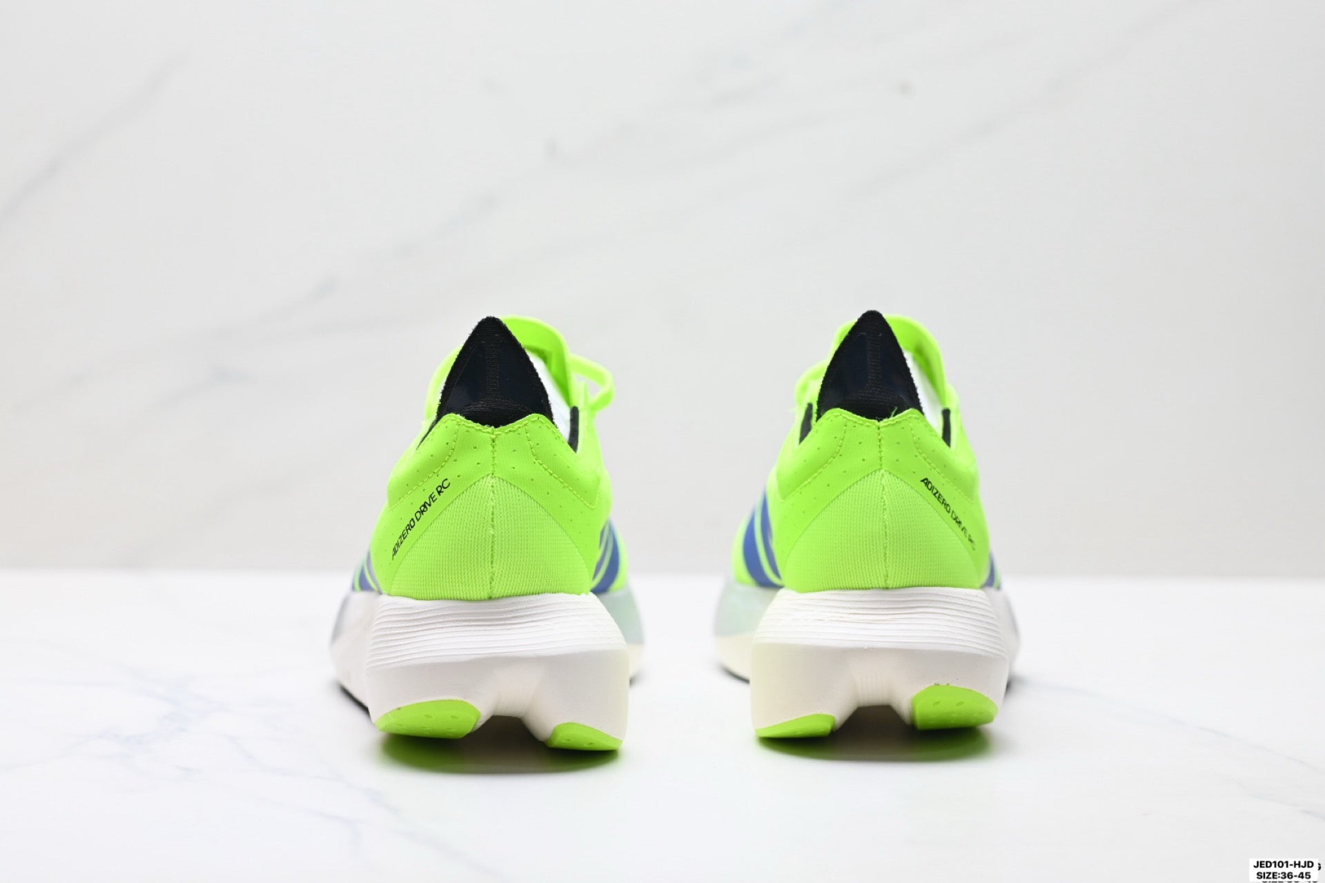 Adidas K81801550 Unisex Running Shoes #4 - Neon Green/Blue - image 23