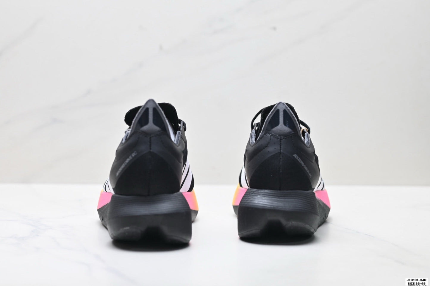 Adidas K81801550 Unisex Running Shoes #4 - Black/Pink/Yellow #2 - image 38