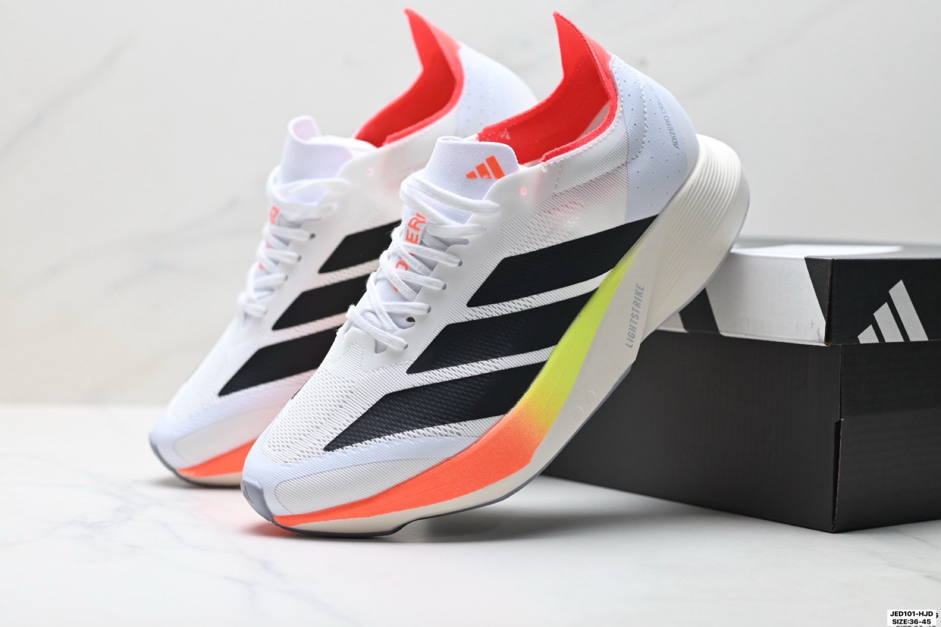 Adidas K81801550 Unisex Running Shoes #4 - Black/Pink/Yellow #2 - image 41