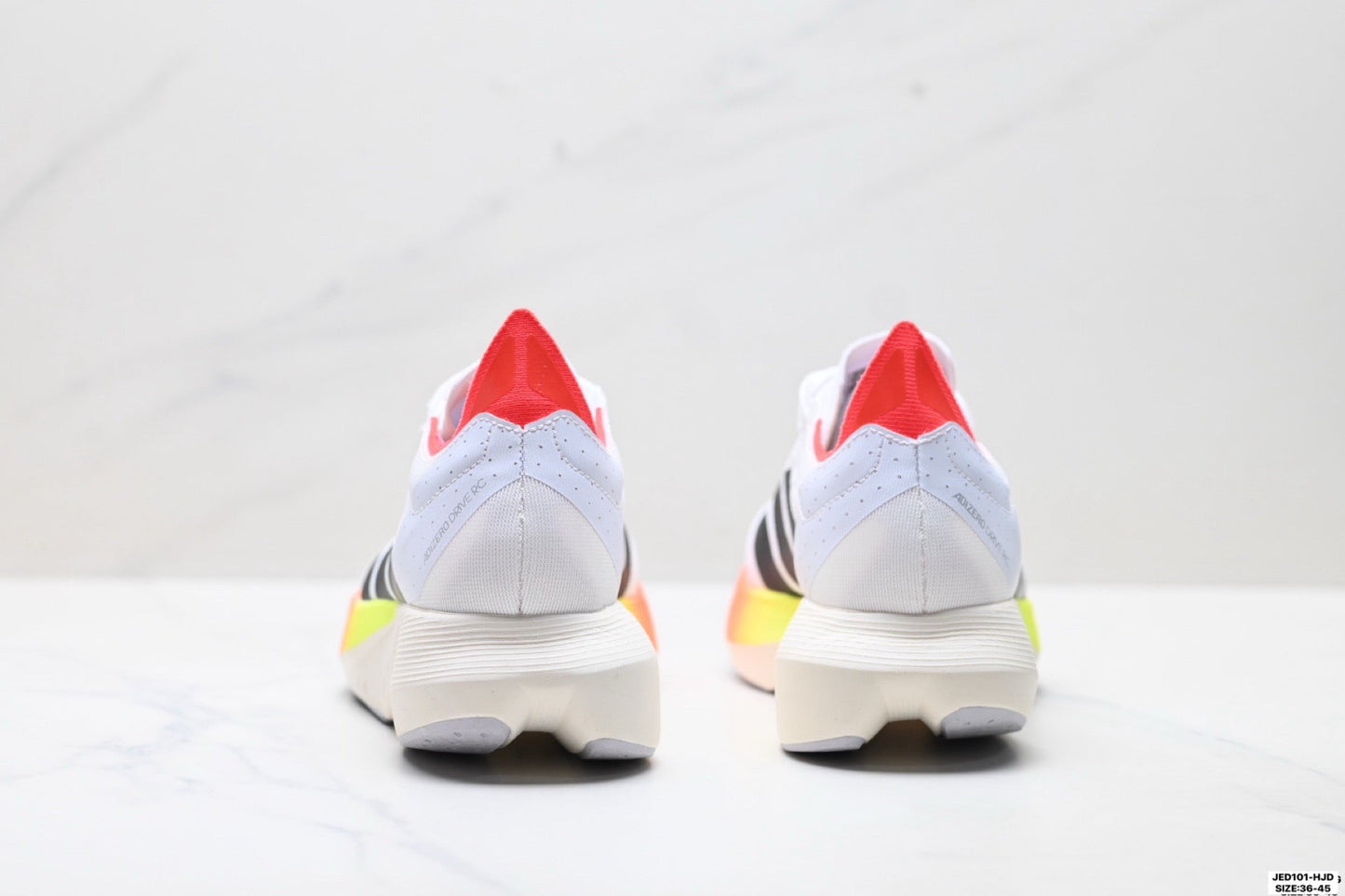 Adidas K81801550 Unisex Running Shoes #4 - White/Black/Red - image 43