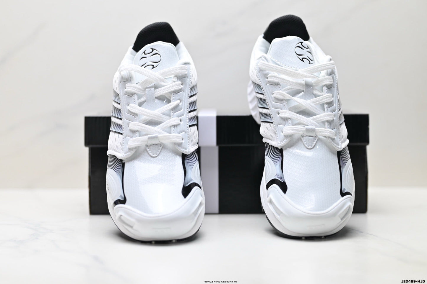 Adidas K81801550 Men's Running Shoes #2 - White/Black - image 12