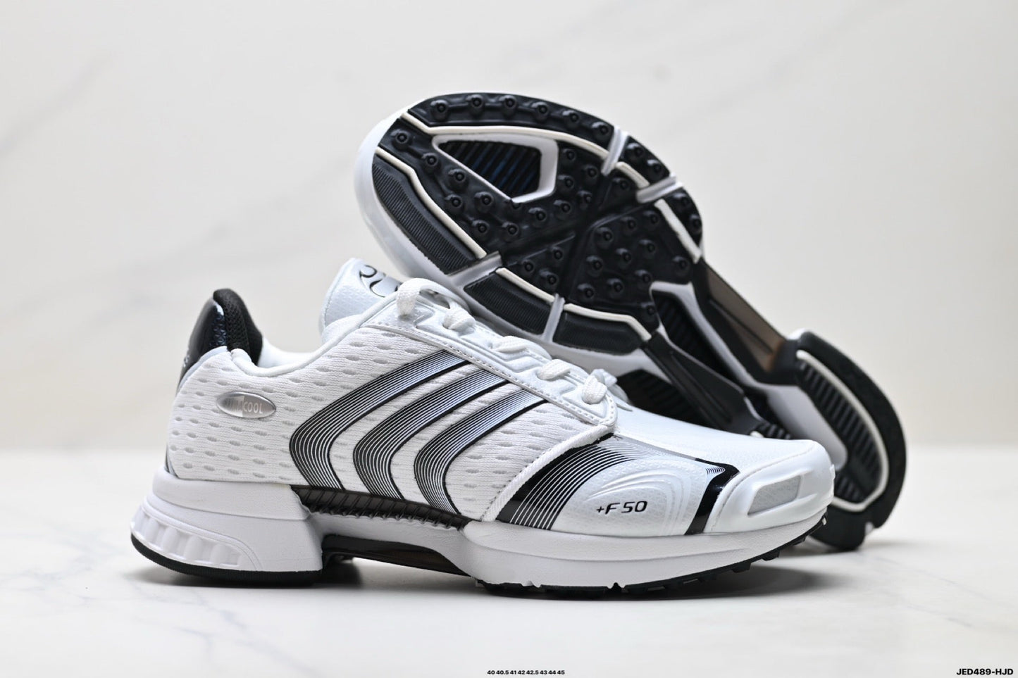 Adidas K81801550 Men's Running Shoes #2 - White/Black - image 14