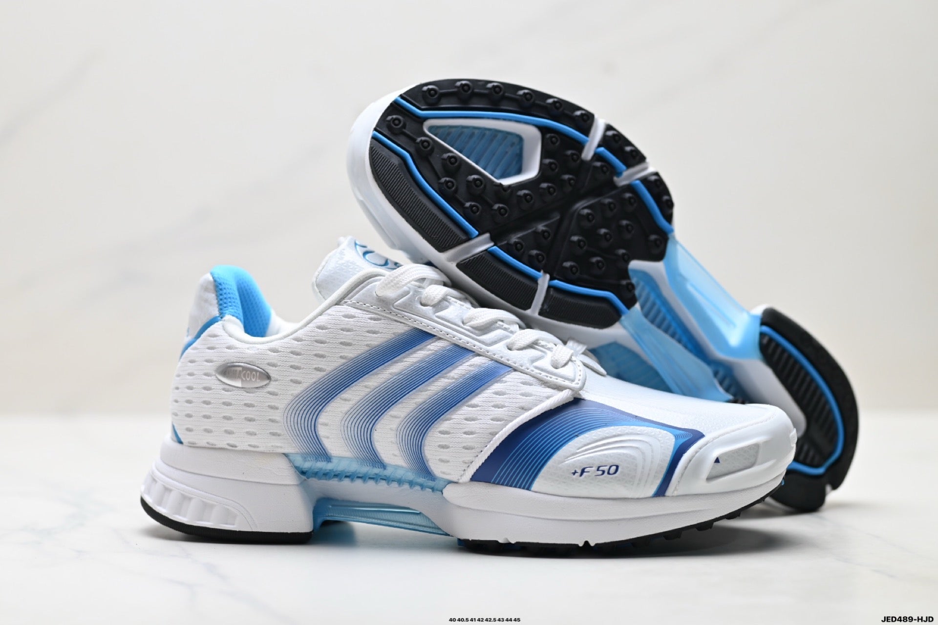 Adidas K81801550 Men's Running Shoes #2 - White/Blue - image 19