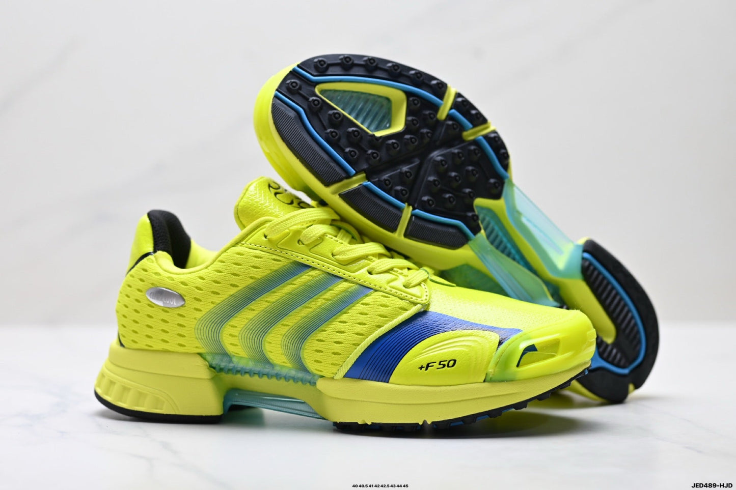 Adidas K81801550 Men's Running Shoes #2 - Neon Yellow/Blue - image 24