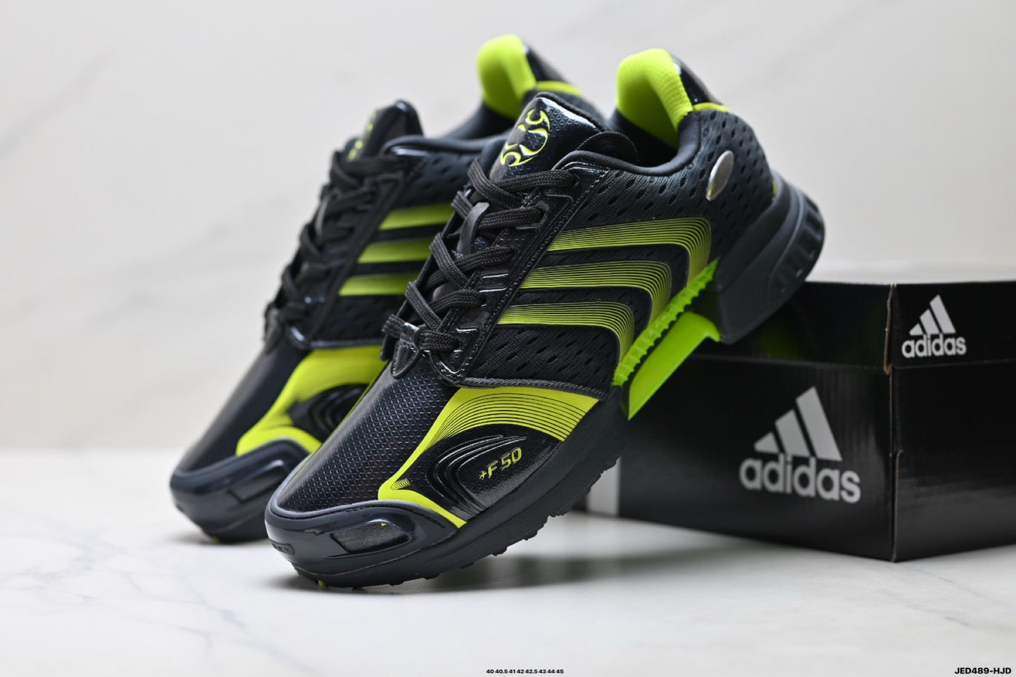 Adidas K81801550 Men's Running Shoes #2 - Neon Yellow/Blue - image 26