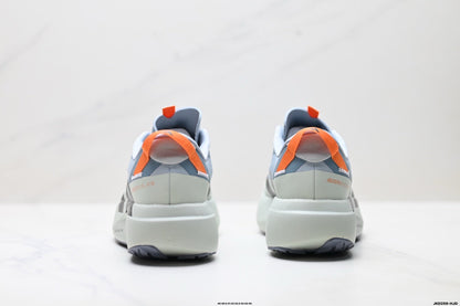 Adidas K81801550 Men's Running Shoes #3 - Light Grey/Orange - image 3