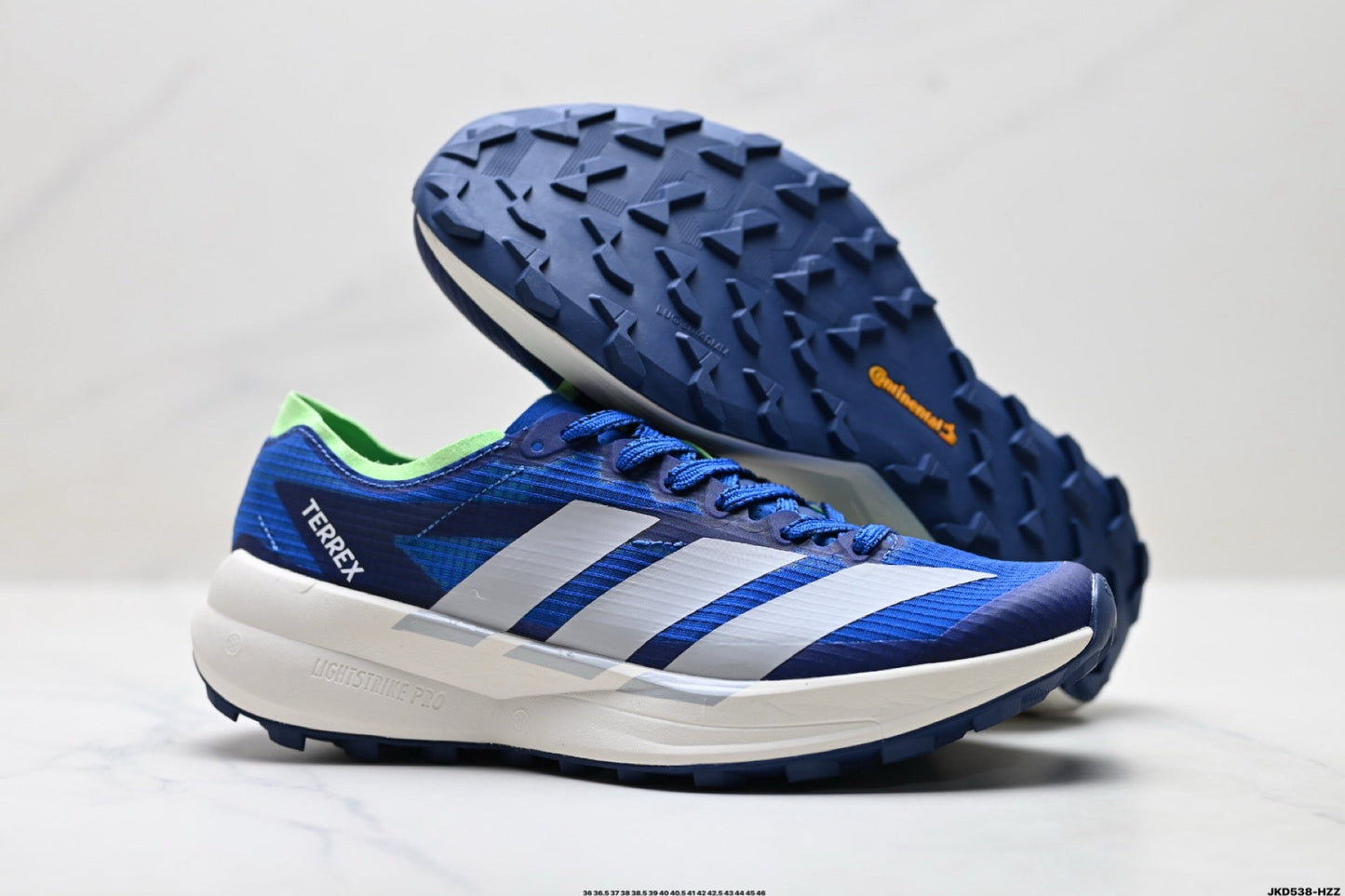 Adidas K81801550 Unisex Running Shoes #2 - Blue/Green - image 4