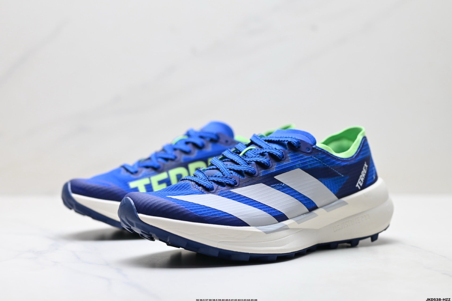 Adidas K81801550 Unisex Running Shoes #2 - Blue/Green - image 5