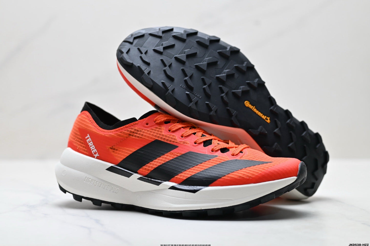 Adidas K81801550 Unisex Running Shoes #2 - Orange/Black - image 9