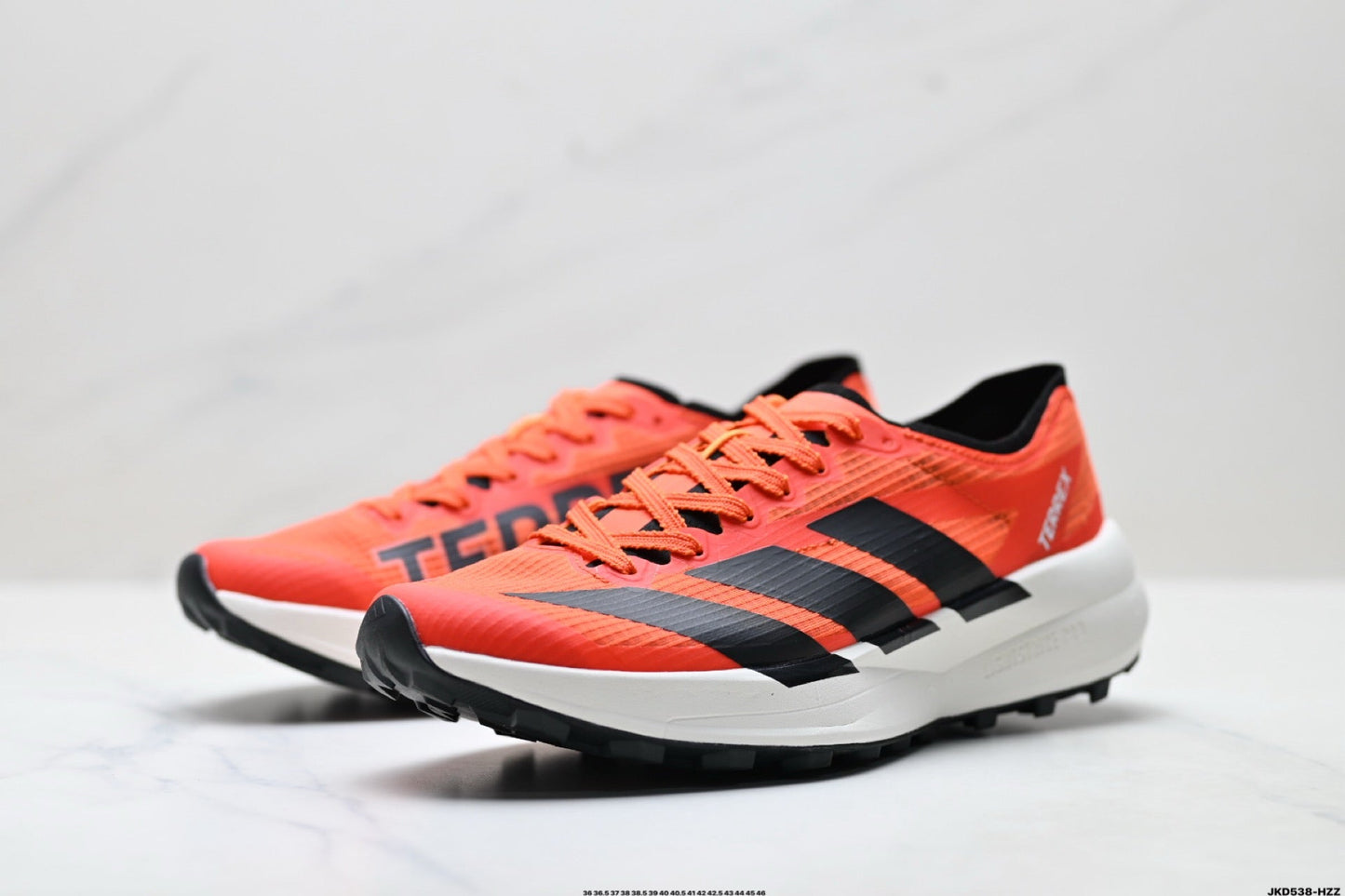 Adidas K81801550 Unisex Running Shoes #2 - Orange/Black - image 10