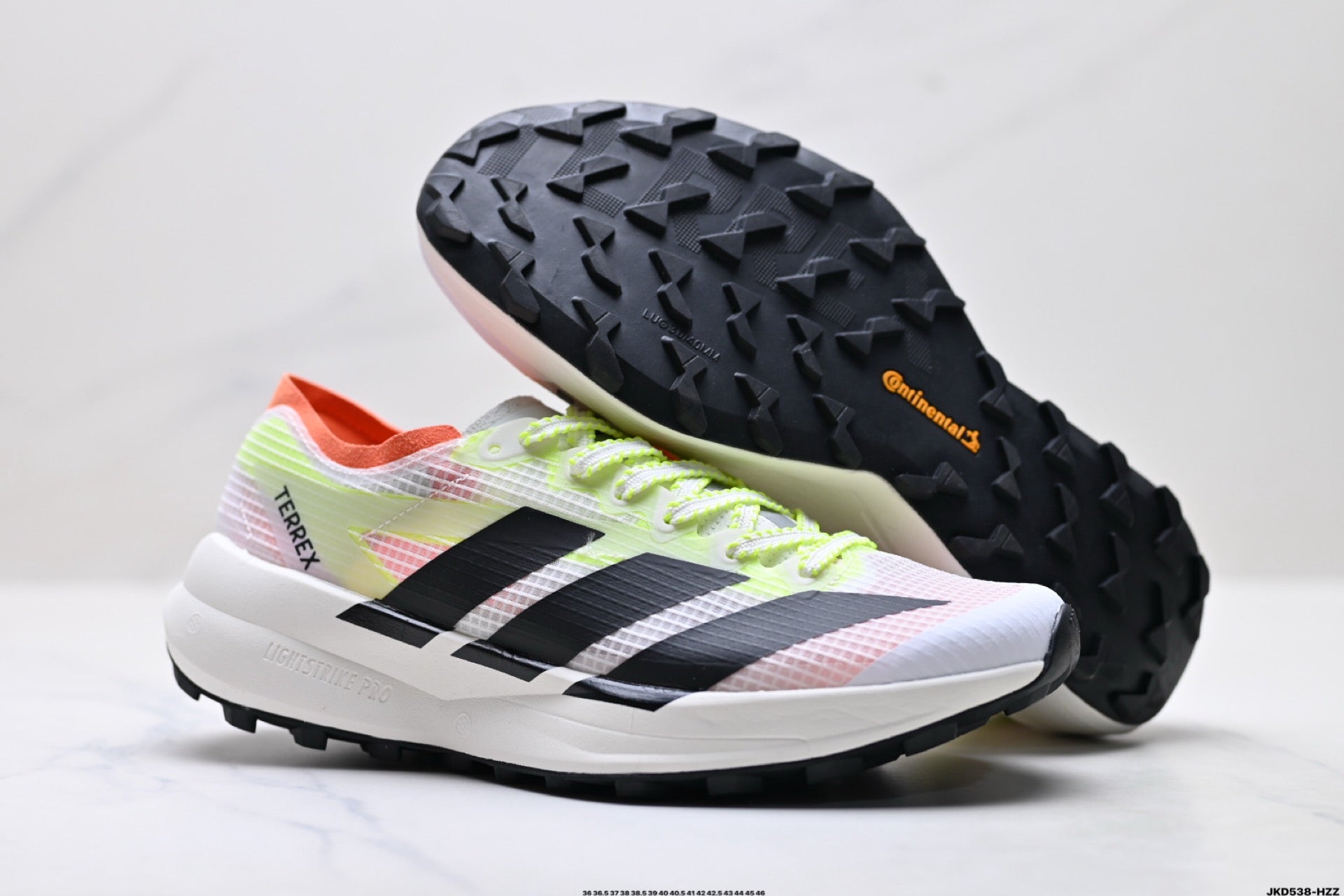 Adidas K81801550 Unisex Running Shoes #2 - White/Pink/Neon Green - image 14