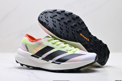 Adidas K81801550 Unisex Running Shoes #2 - White/Pink/Neon Green - image 14