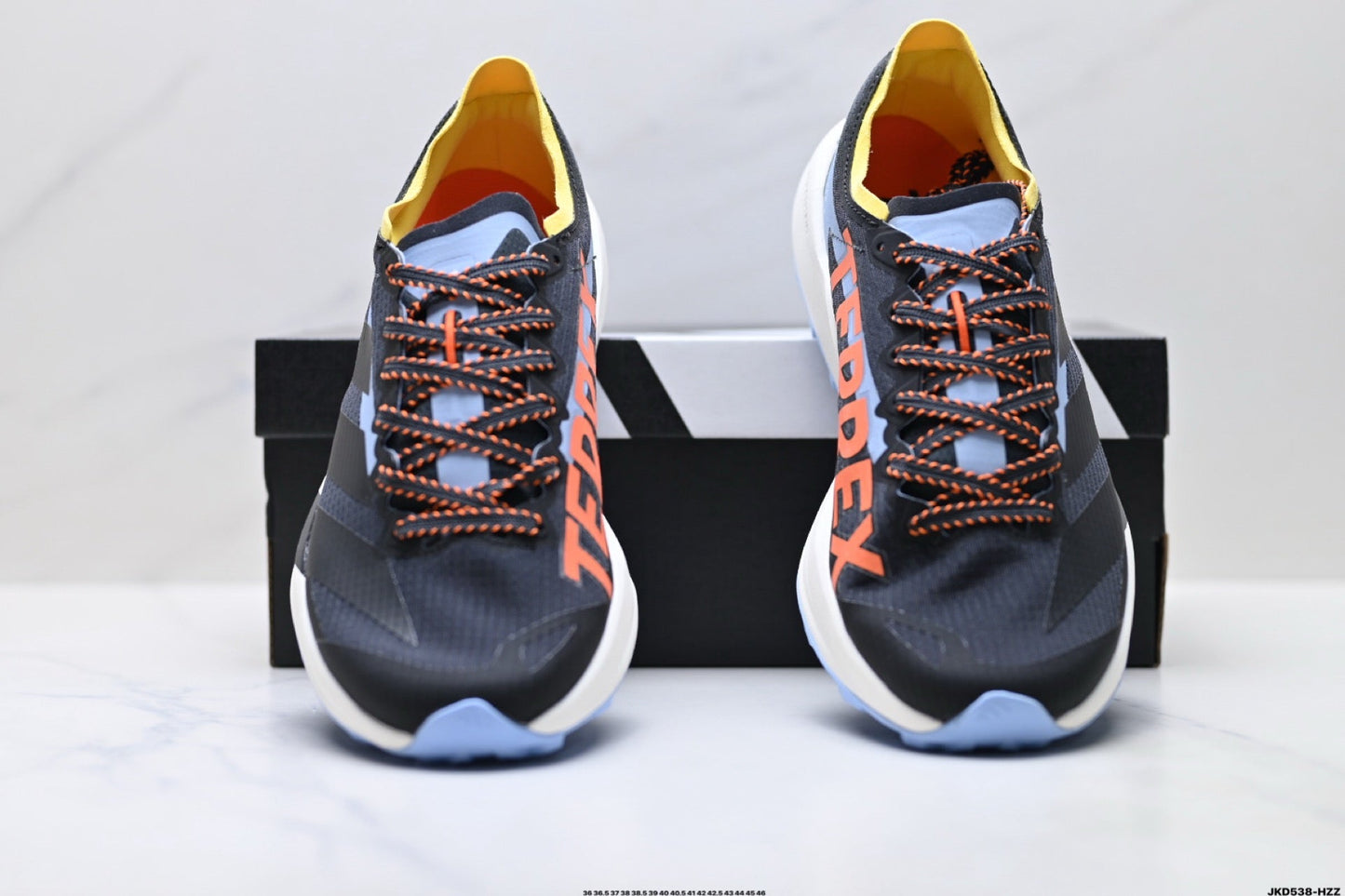 Adidas K81801550 Unisex Running Shoes #2 - Black/Orange/Purple - image 17