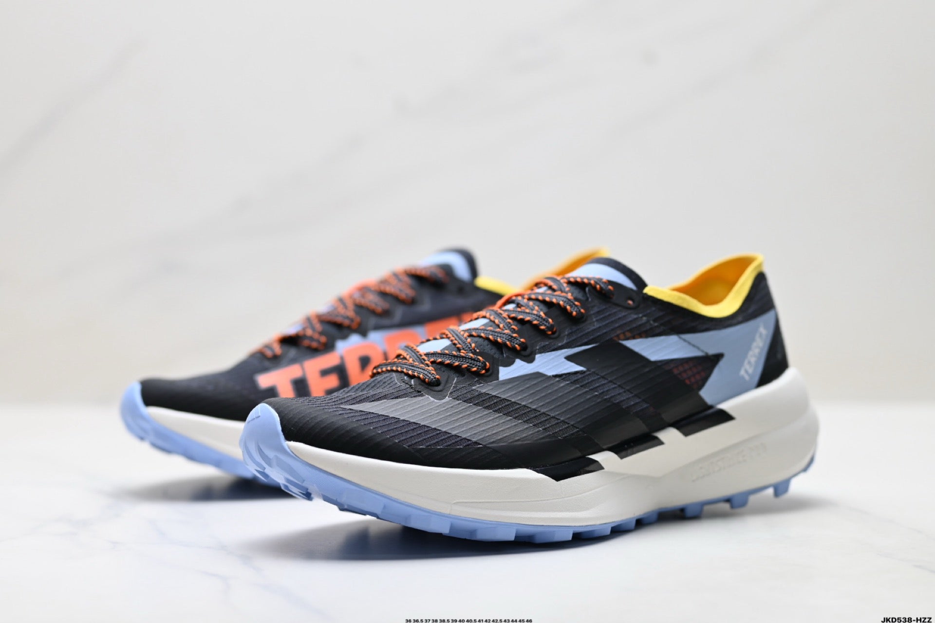 Adidas K81801550 Unisex Running Shoes #2 - Black/Orange/Purple - image 20