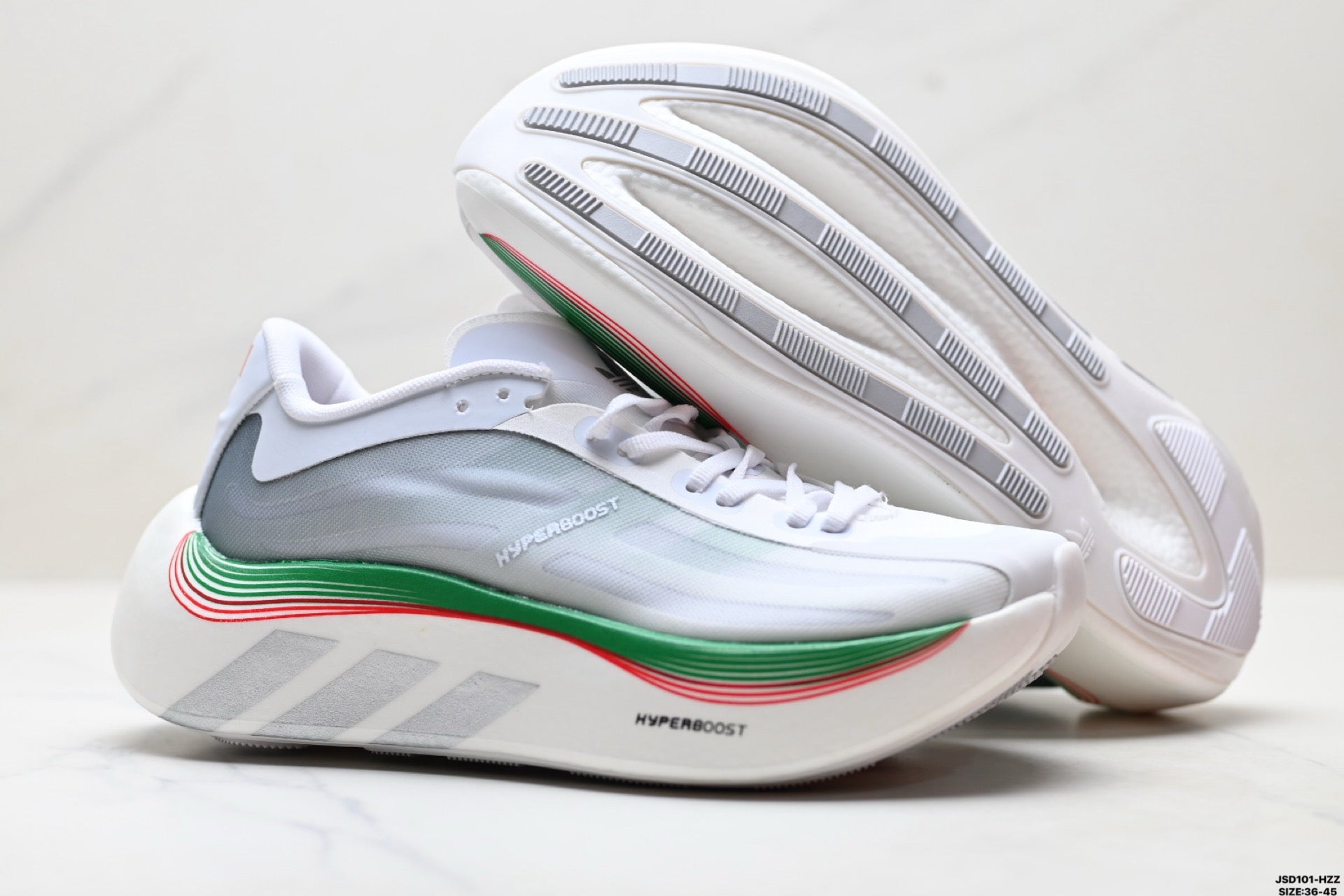 Adidas K81801850 Unisex Running Shoes - White/Mint - image 4