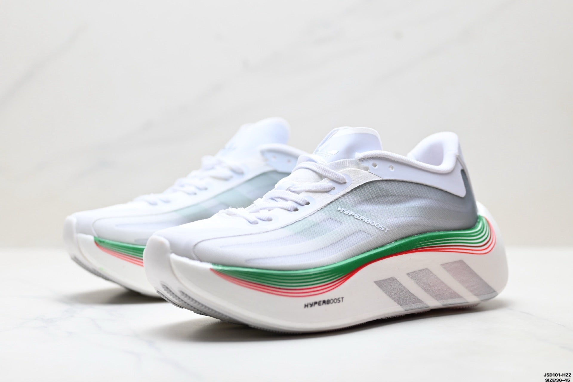 Adidas K81801850 Unisex Running Shoes - White/Mint - image 5