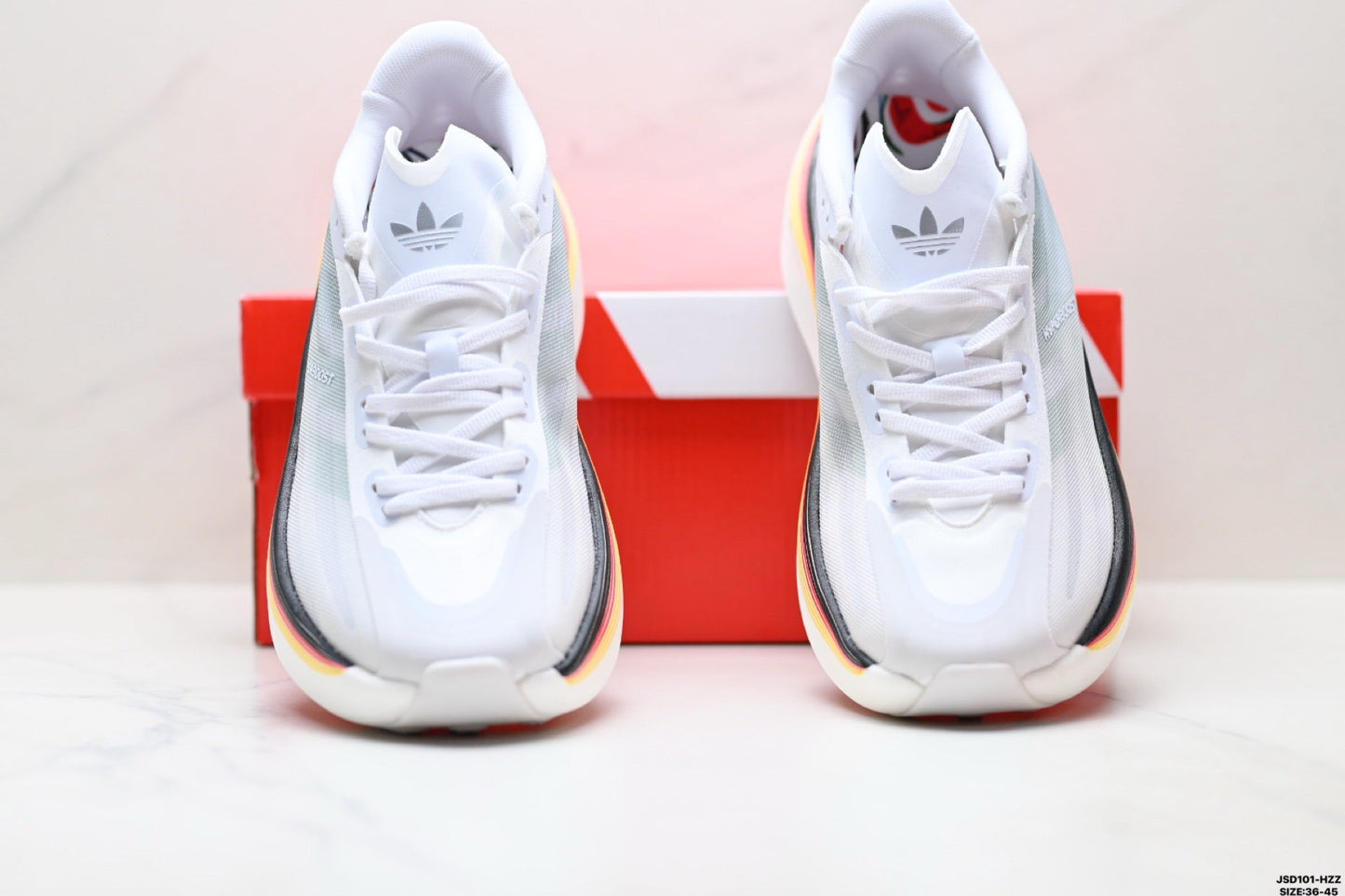 Adidas K81801850 Unisex Running Shoes - White/Beige - image 12