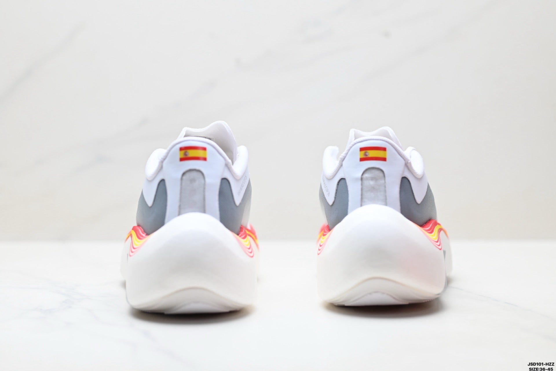 Adidas K81801850 Unisex Running Shoes - White/Orange - image 28