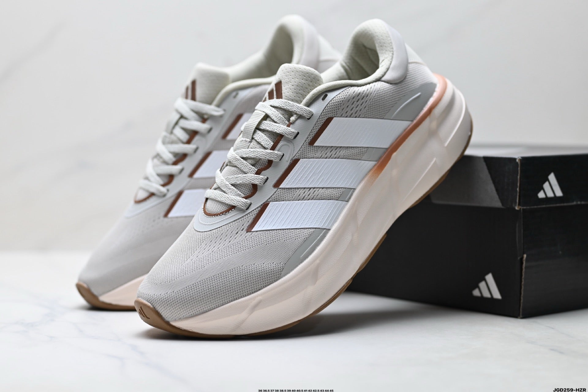 Adidas K81801750 Unisex Running Shoes - White/Beige