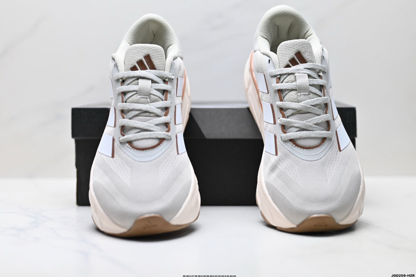 Adidas K81801750 Unisex Running Shoes - White/Beige - image 2