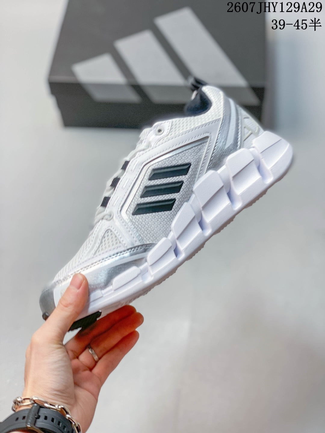 Adidas KK01550 Men's Running Shoes - White/Grey - image 3