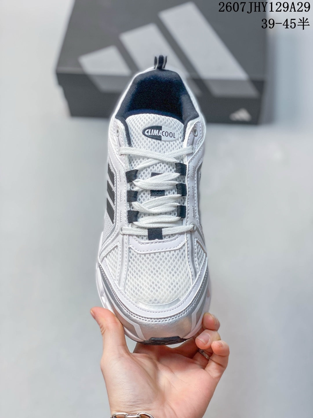 Adidas KK01550 Men's Running Shoes - White/Grey - image 4