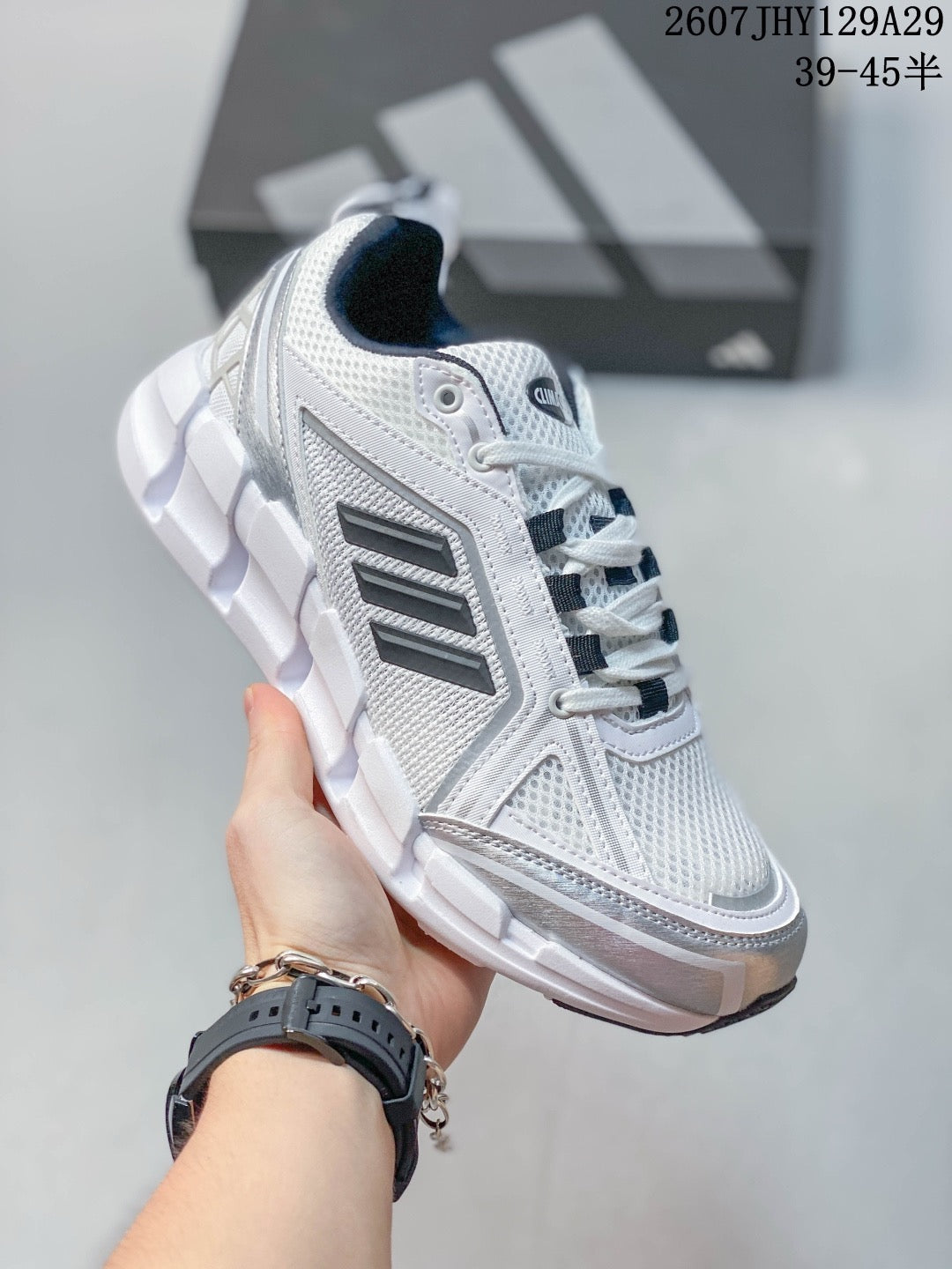 Adidas KK01550 Men's Running Shoes - White/Grey - image 5