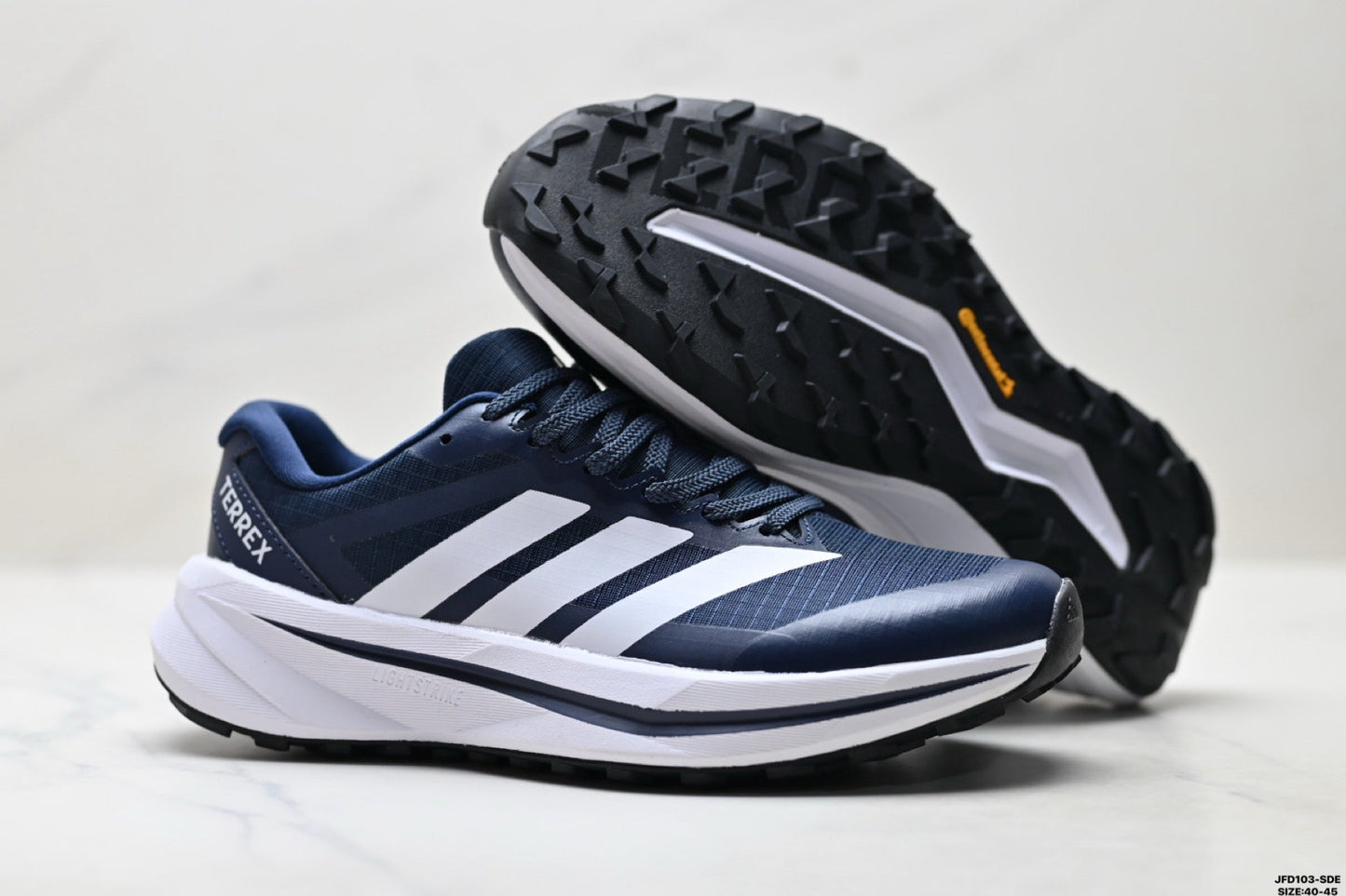 Adidas K81801650 Men's Running Shoes - Navy/White - image 19