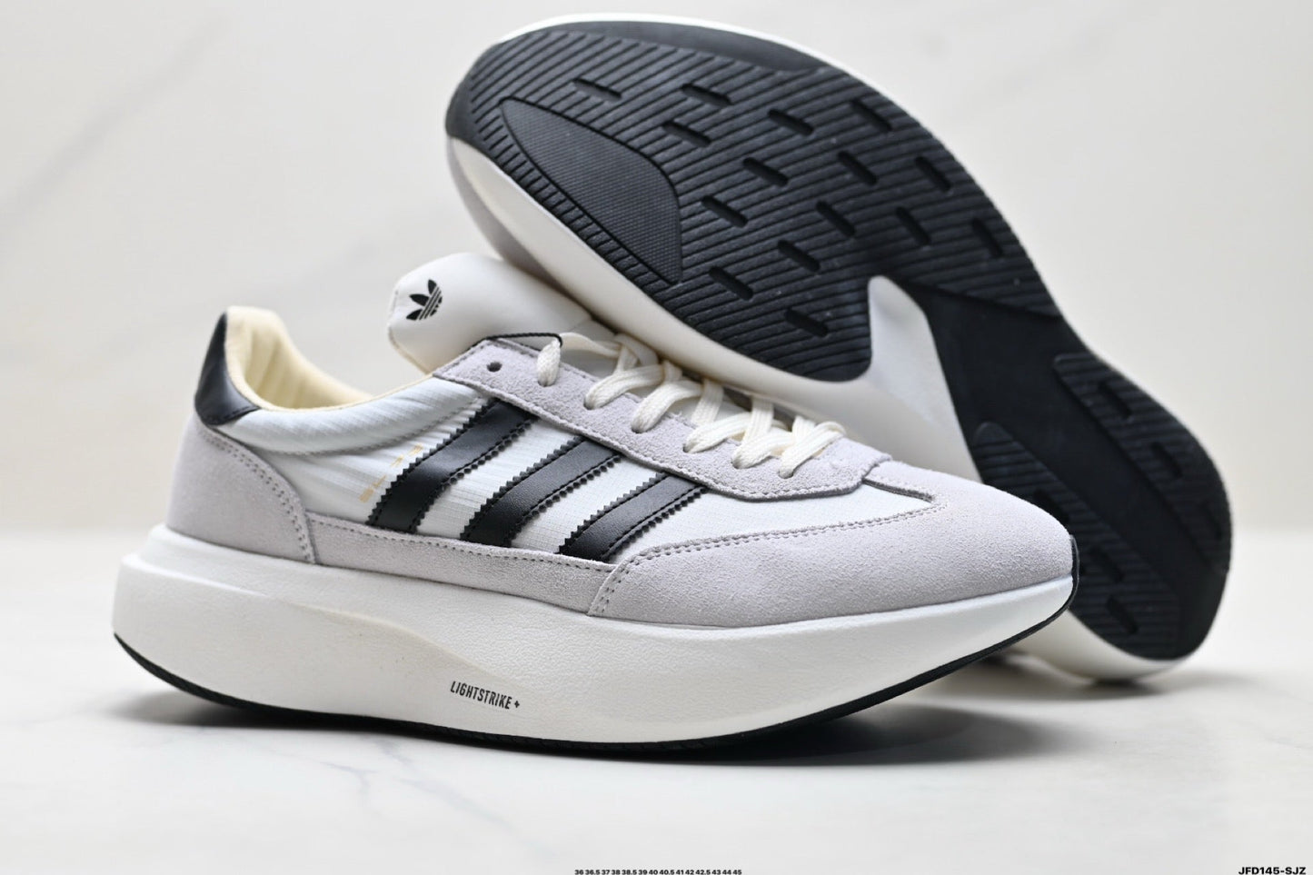 Adidas K81801650 Unisex Running Shoes - White/Grey - image 9