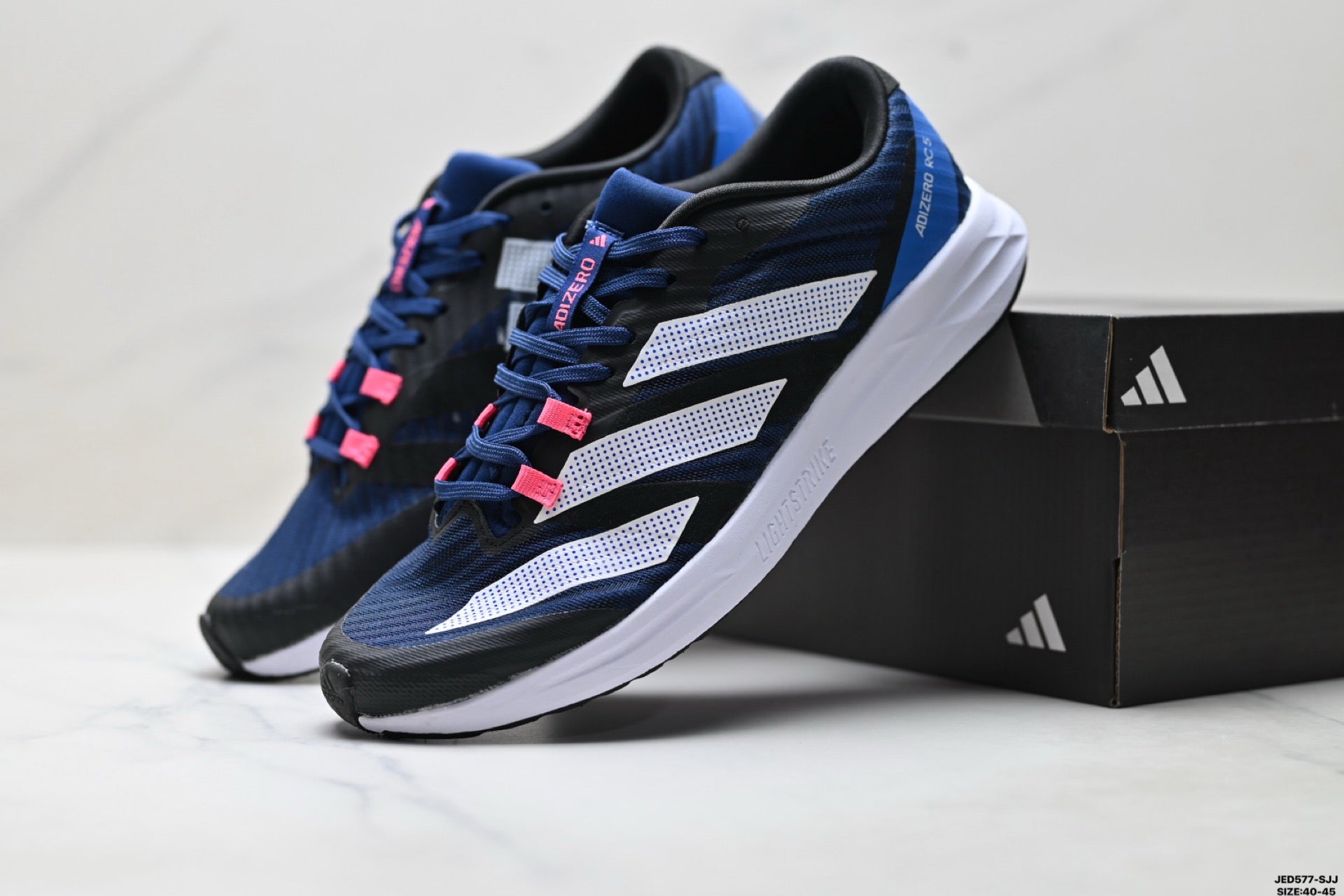 Adidas K81801450 Men's Running Shoes - Navy/Pink