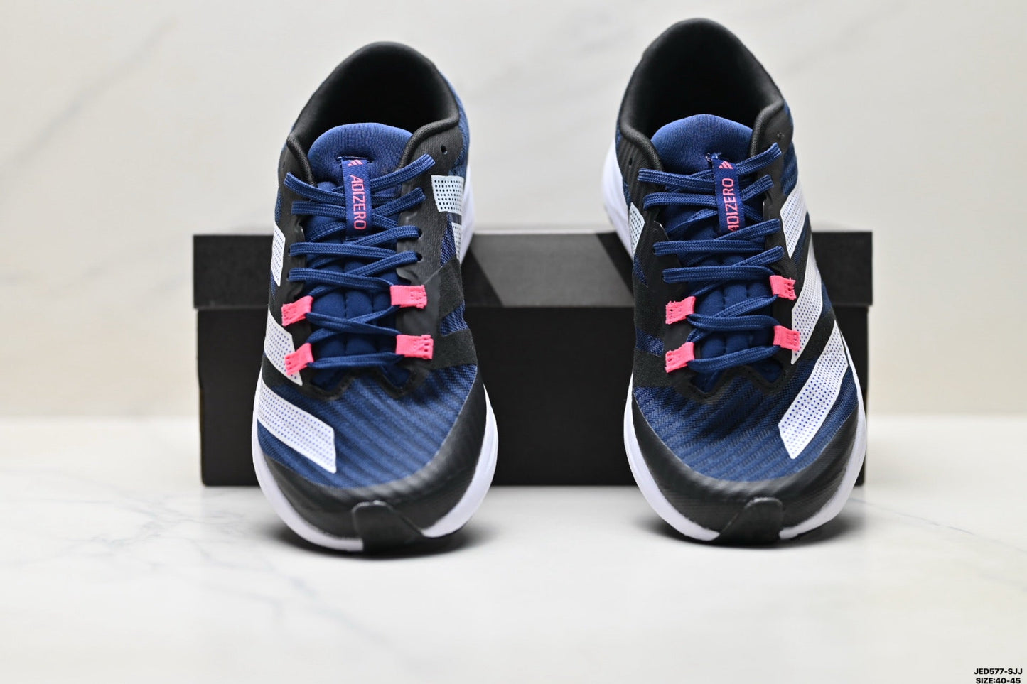 Adidas K81801450 Men's Running Shoes - Navy/Pink - image 2