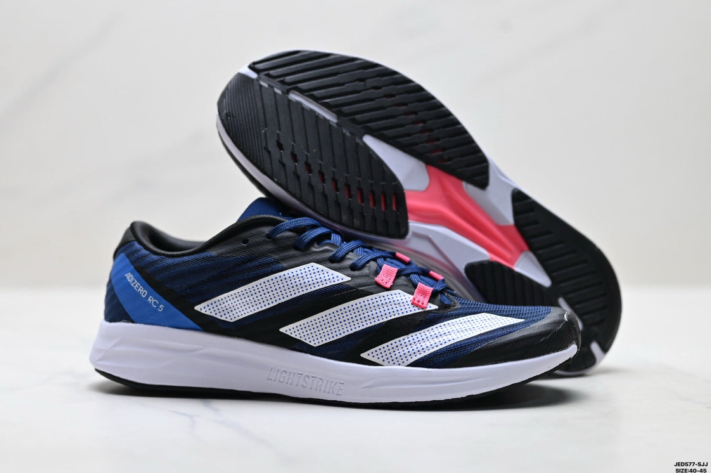 Adidas K81801450 Men's Running Shoes - Navy/Pink - image 4