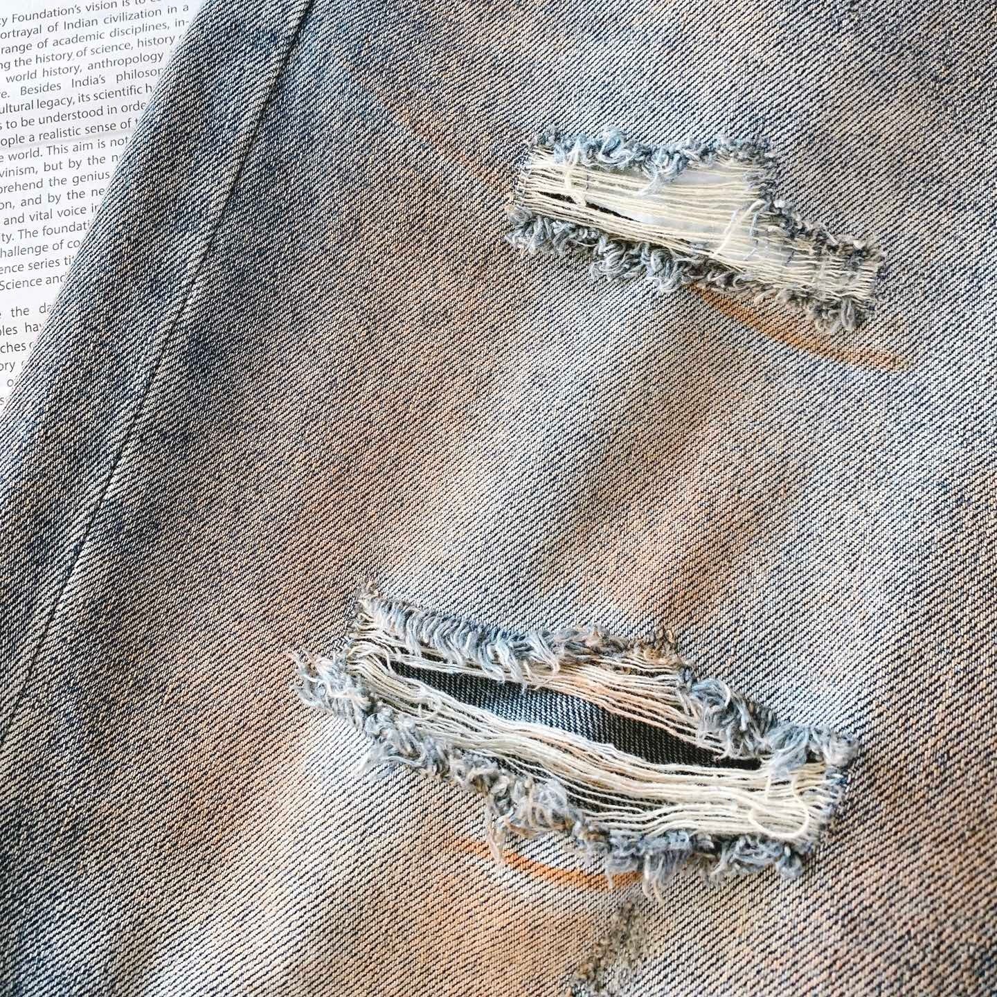 SOLA-PP Ripped short jeans