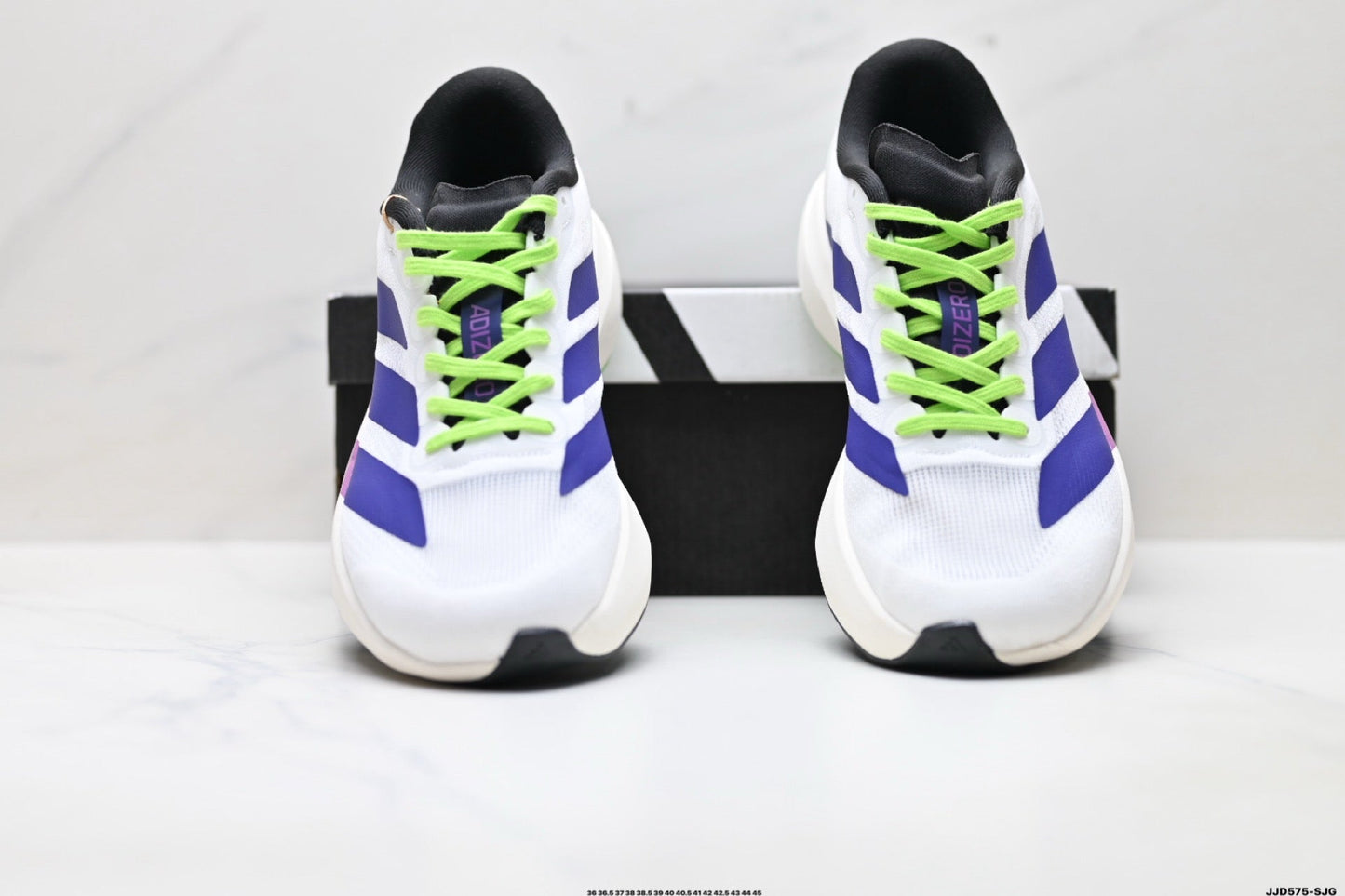 Adidas K81801450 Unisex Running Shoes - White/Purple/Neon Green - image 22
