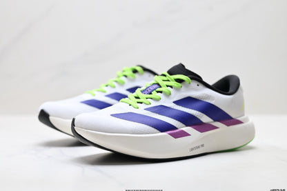 Adidas K81801450 Unisex Running Shoes - White/Purple/Neon Green - image 25