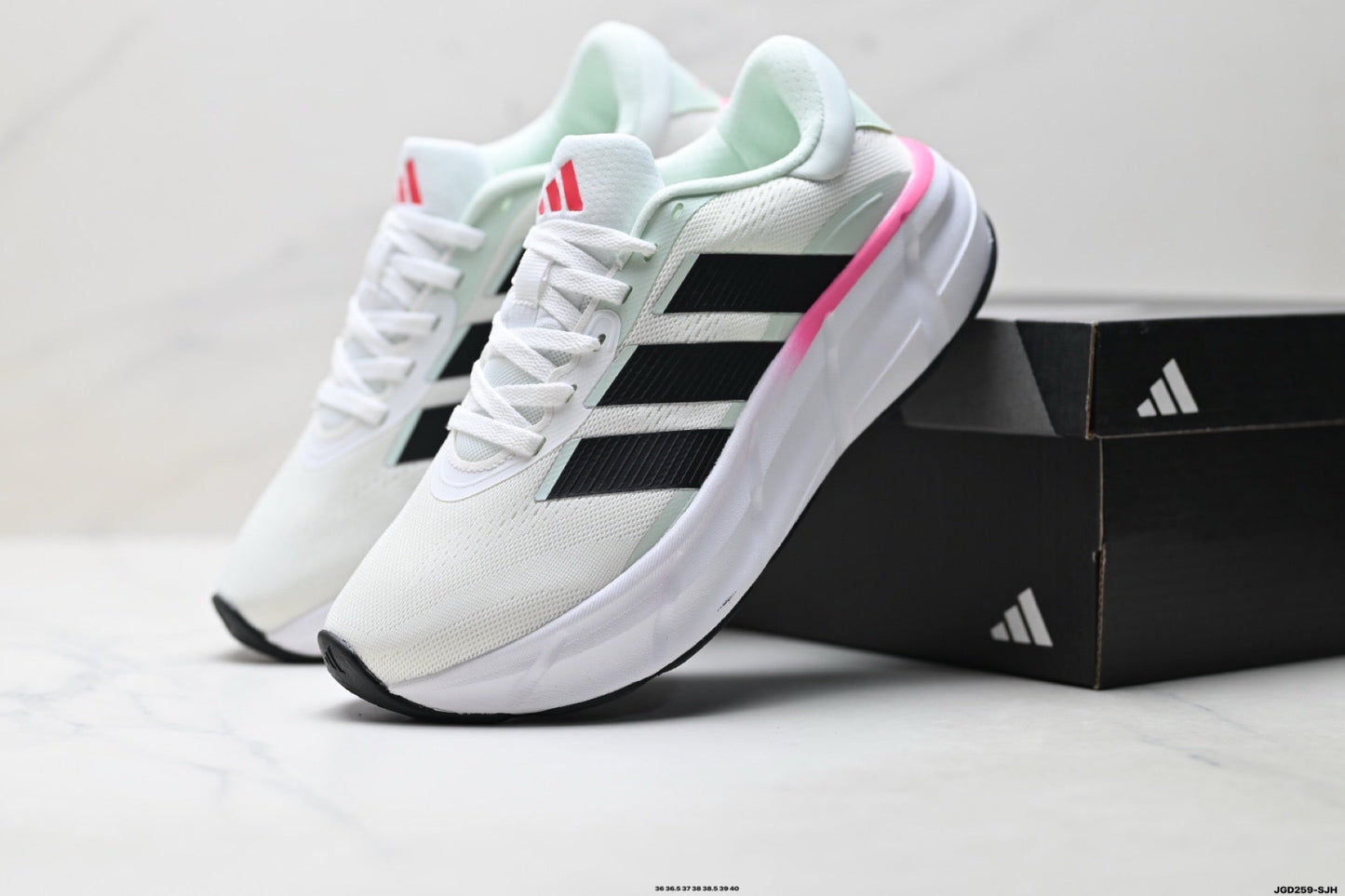 Adidas K81801750 Women's Running Shoes - White/Mint/Pink