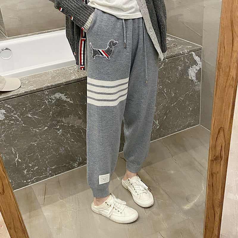 Thom Browne Women's Thickened Sweatpants with Cuffs