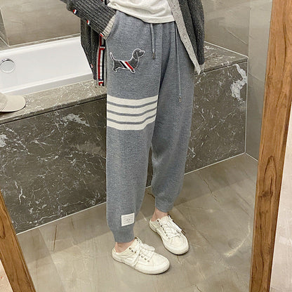 Thom Browne Women's Thickened Sweatpants with Cuffs