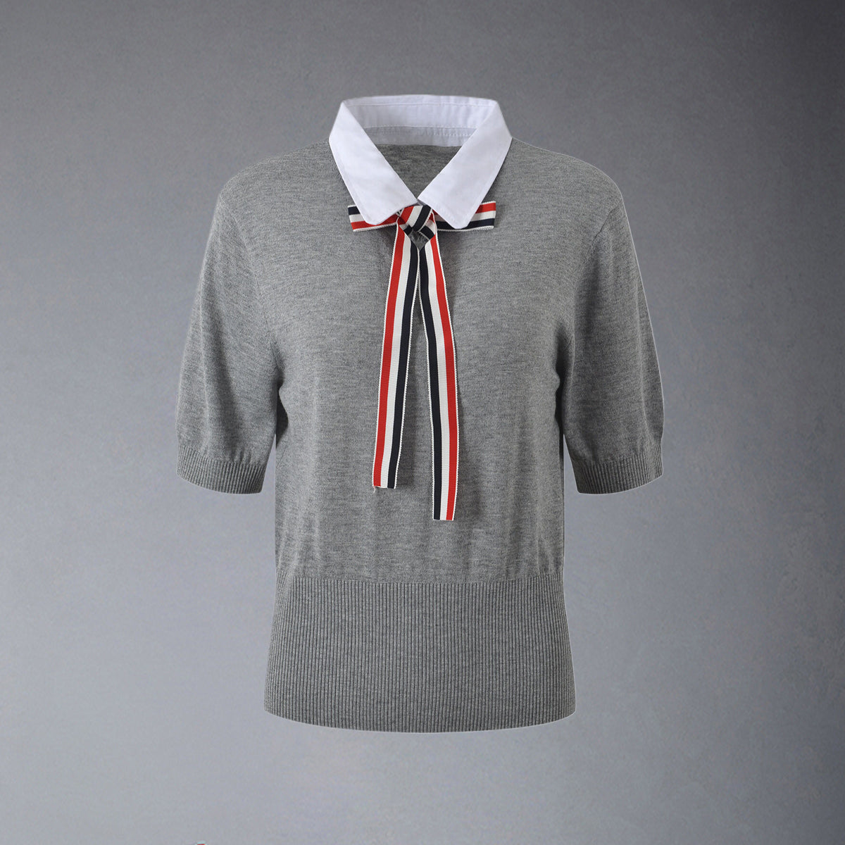 MR.TOM  Women Ribbon POLO shirt
