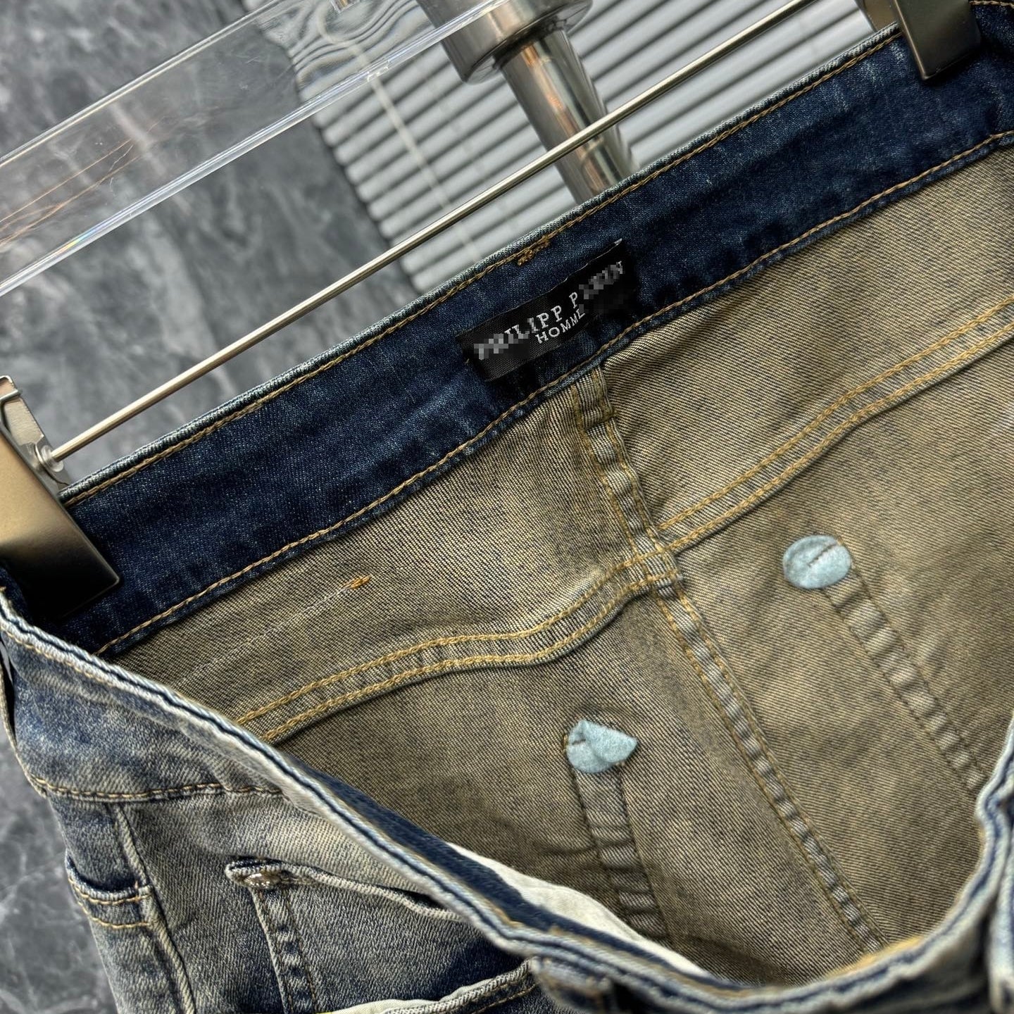 SOLA-PP Lettering Print Jeans