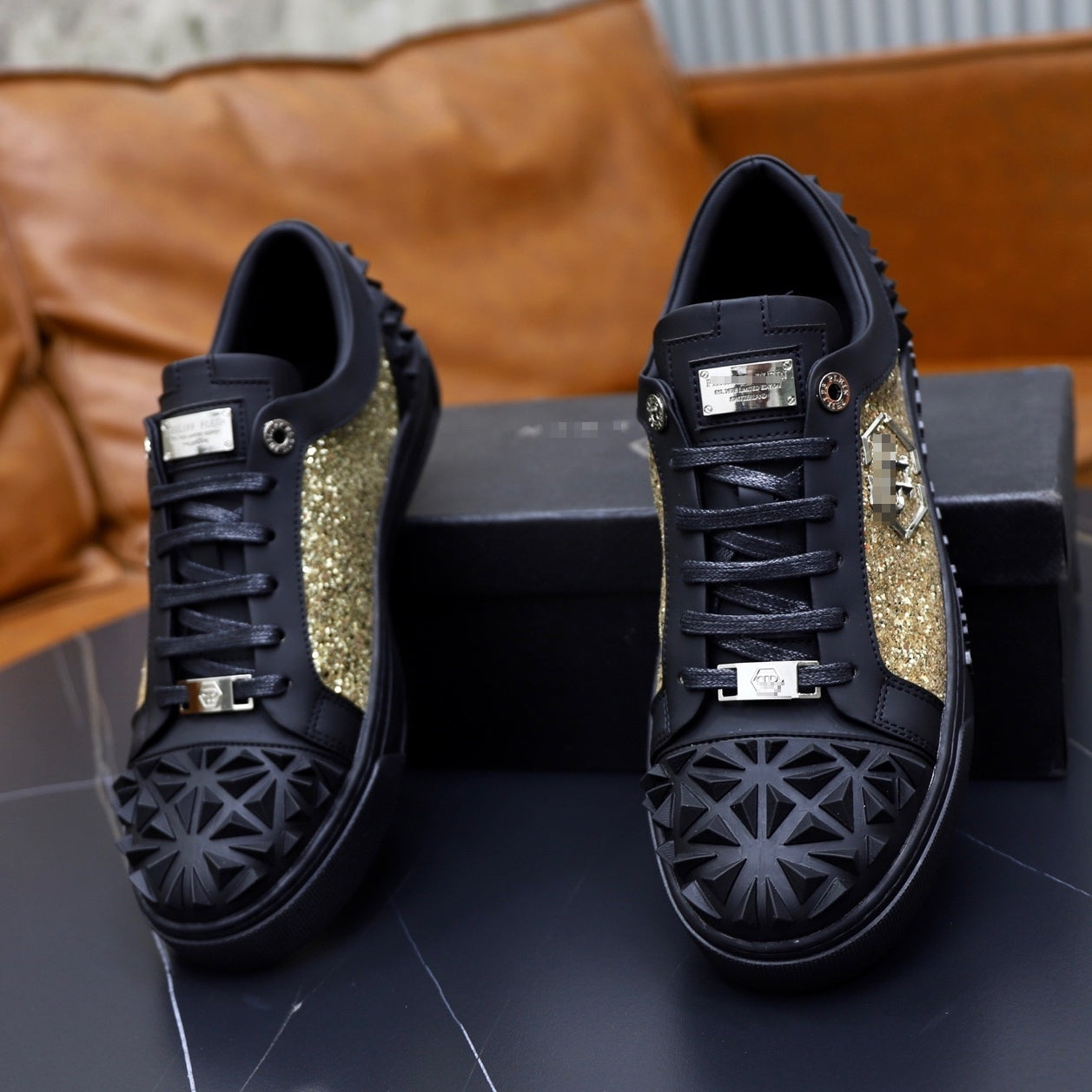PP Men's new diamond lettering sneakers