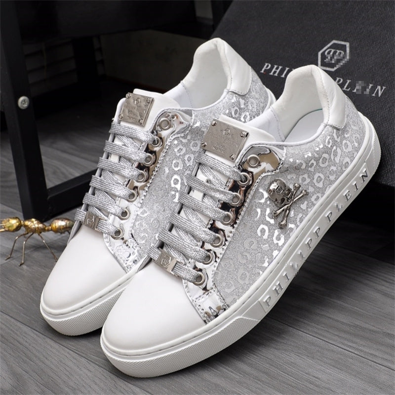 PP Men New Men's Skull Diamond Sneakers